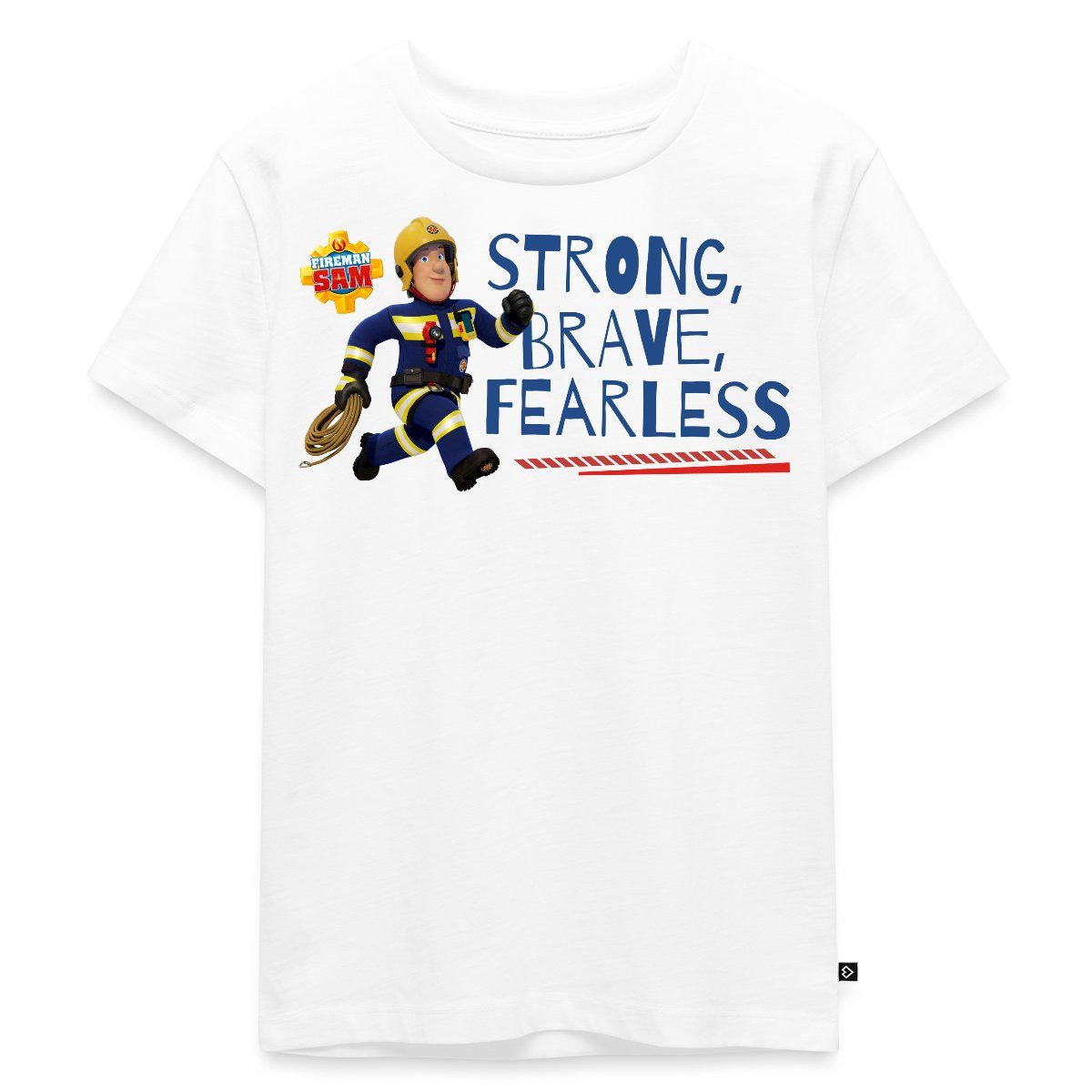 T-Shirt Feuerwehrmann Sam™ Strong, Brave, Fearless Kinder Premium T-Shirt