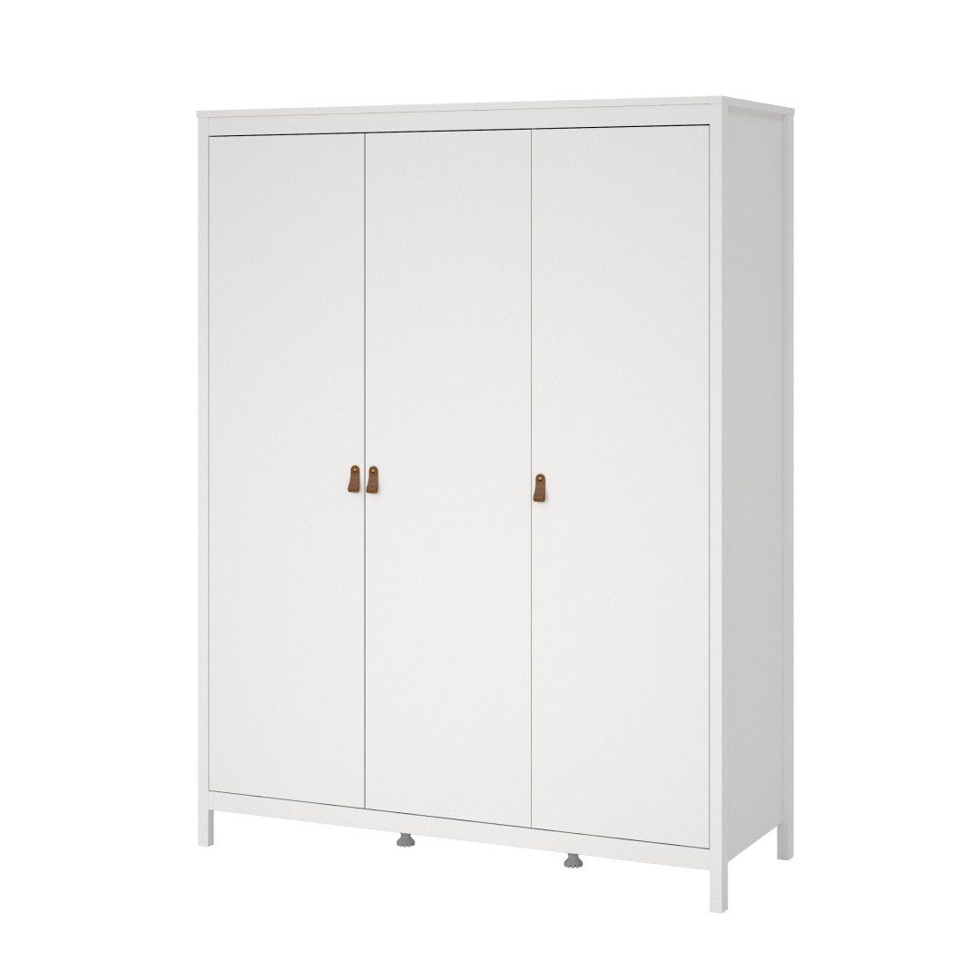 Tvilum Kleiderschrank Madrid Kleiderschrank 3 Türen weiß.