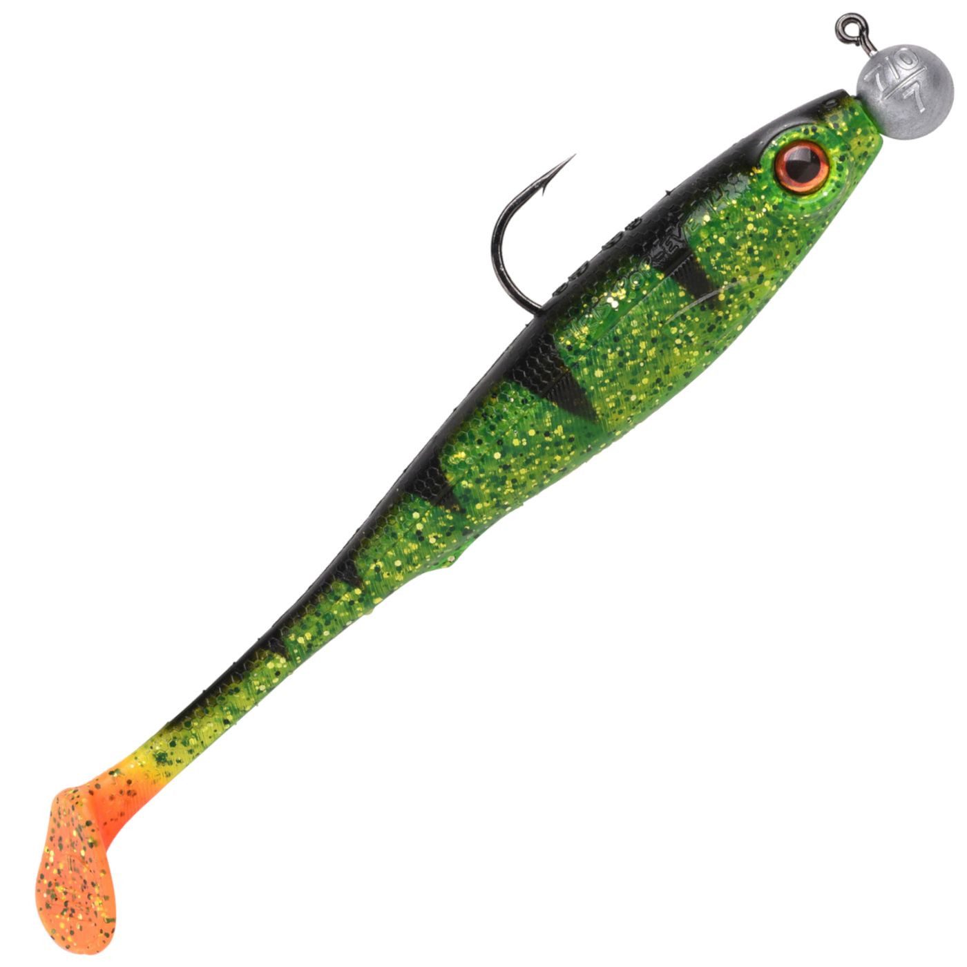 Kunstköder Spro Iris Popeye To-Go 14cm 7g - montierter Gummifisch