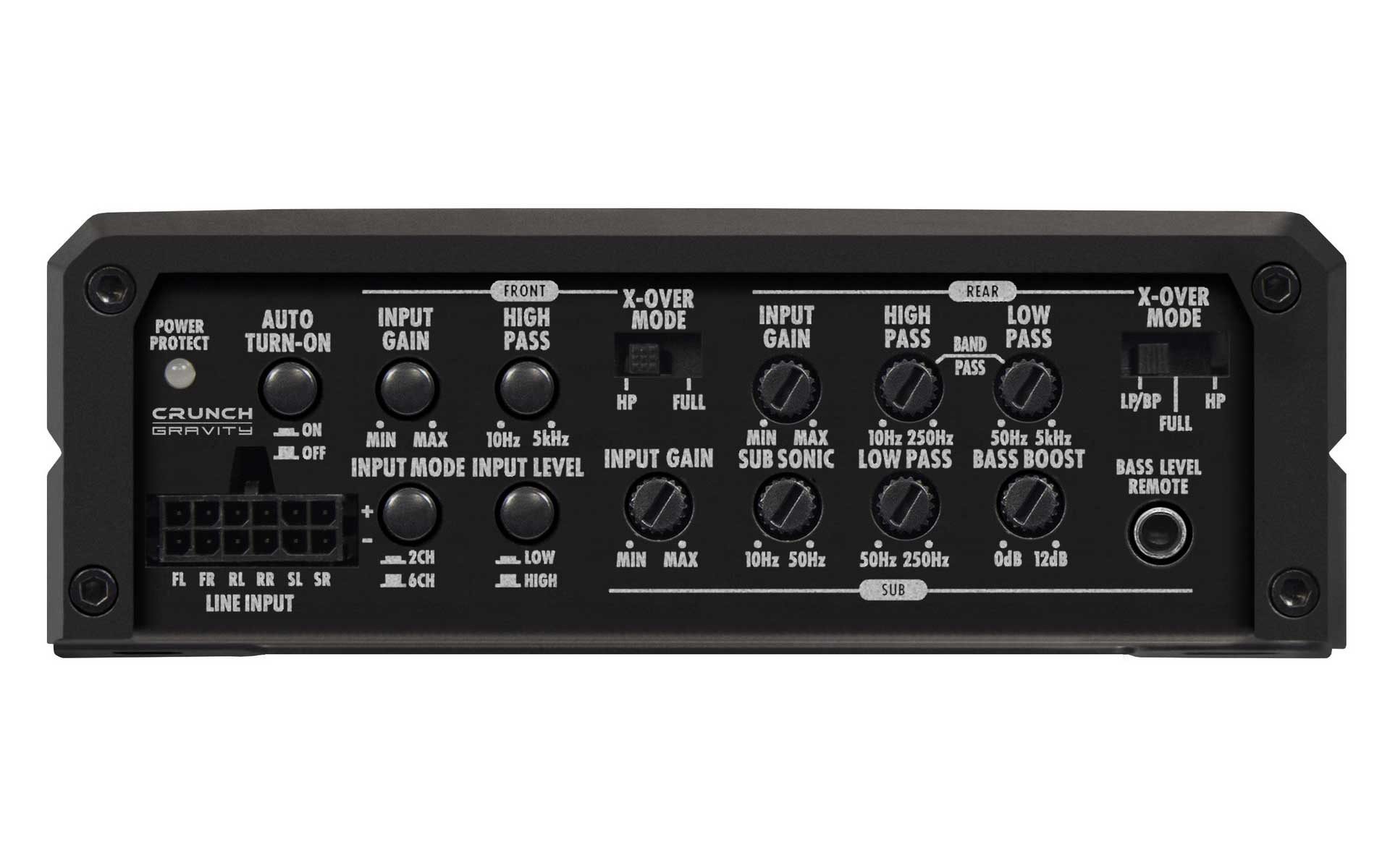 Crunch GTX 2600.6D 6-Kanal Verstärker Class D Digital Endverstärker (Anzahl Kanäle: 6)