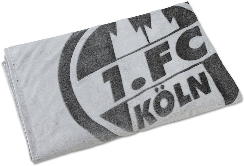 Wohndecke Flanelldecke Logo, 1. FC Köln günstig online kaufen