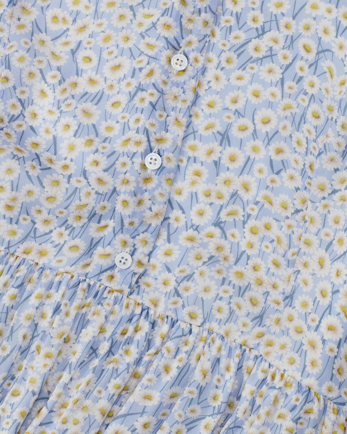 Highmoor Midikleid Hemdblusenkleid mit Gänseblümchen