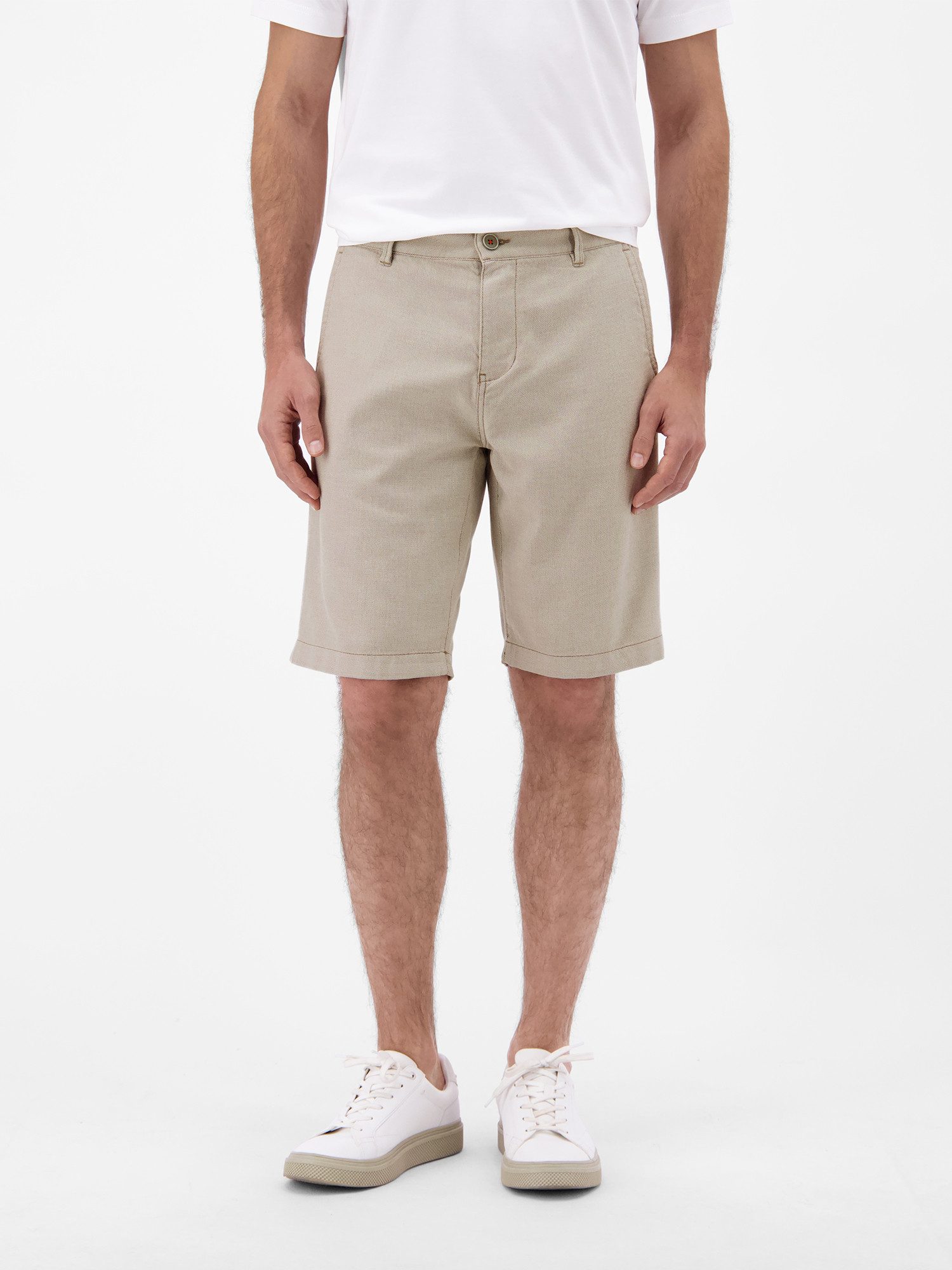 Chinoshorts Flexible Chino Bermuda in Strukturqualität