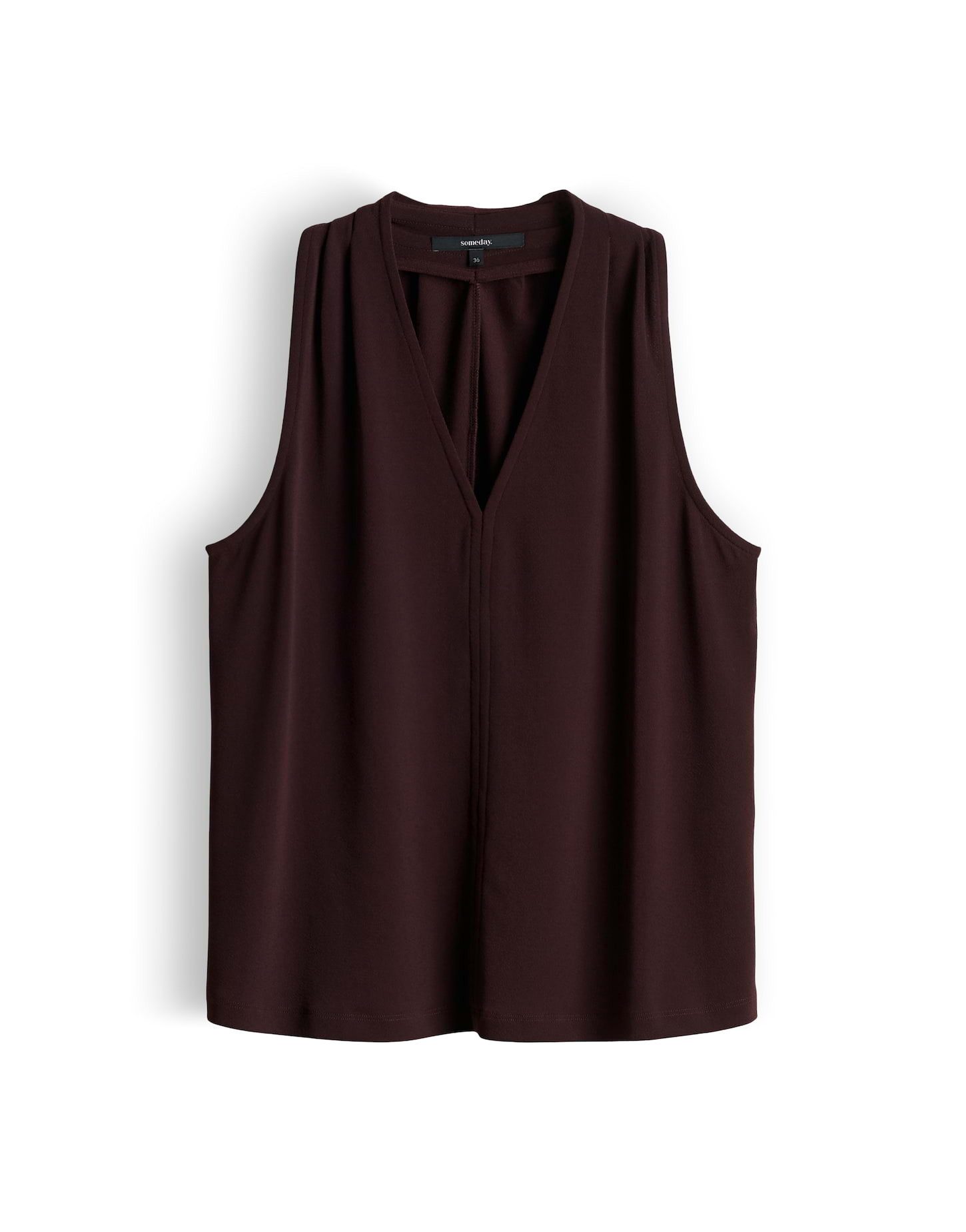 someday Shirttop Kediri aus Jersey mit Crinkle Struktur Leicht ausgestellte Form für Sommerlooks