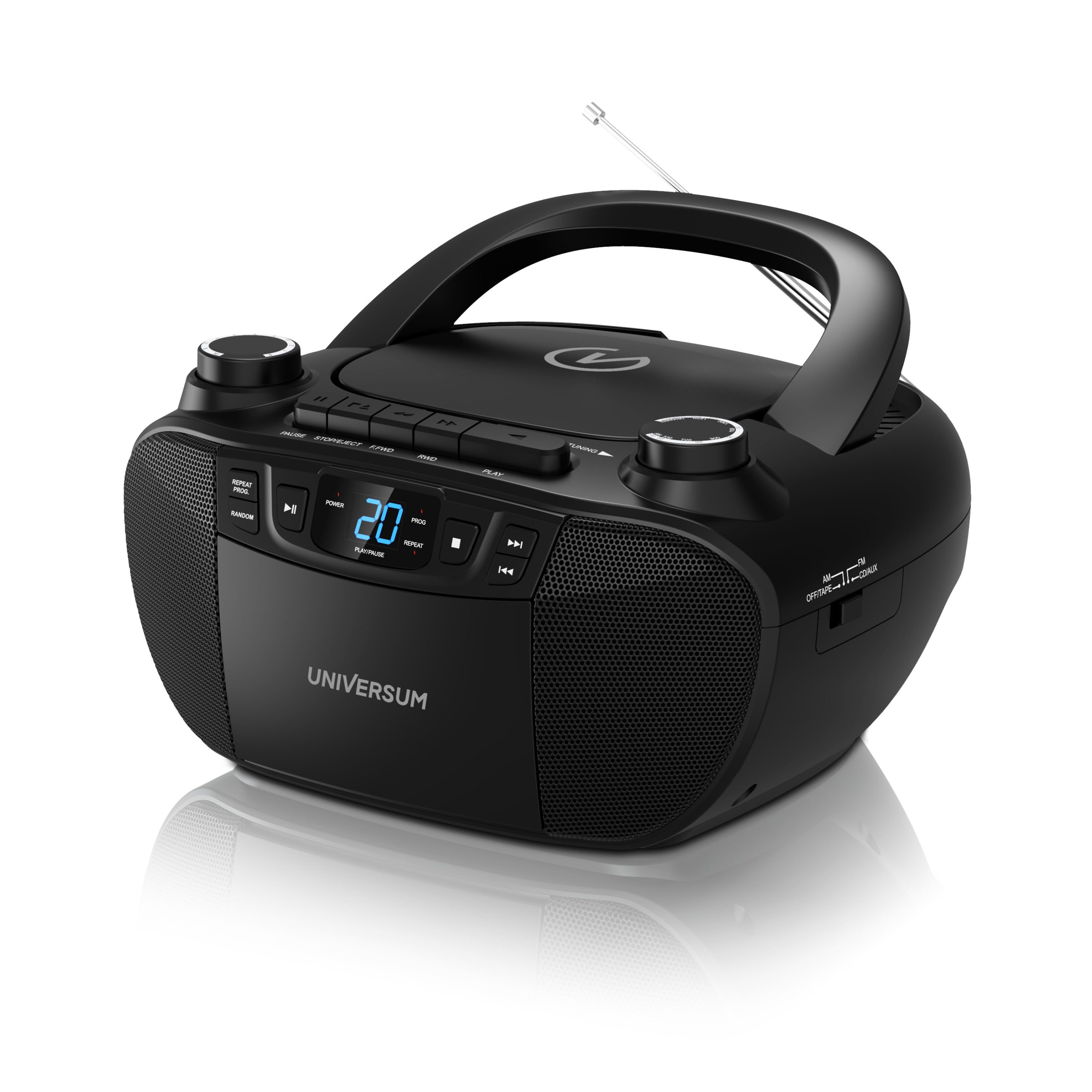UNIVERSUM* BB 200 CD-Player (AM/FM Radio, Kassettenspieler, Kopfhöreranschluss, leicht zu bedienen) – Bild 2 von 5