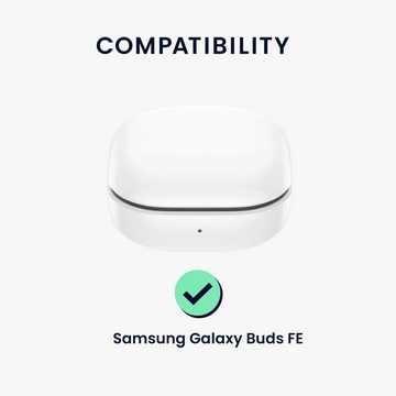kwmobile Kopfhörer-Schutzhülle Hülle für Samsung Galaxy Buds FE Kopfhörer, Silikon Schutzhülle Etui Case Cover Schoner in Weiß
