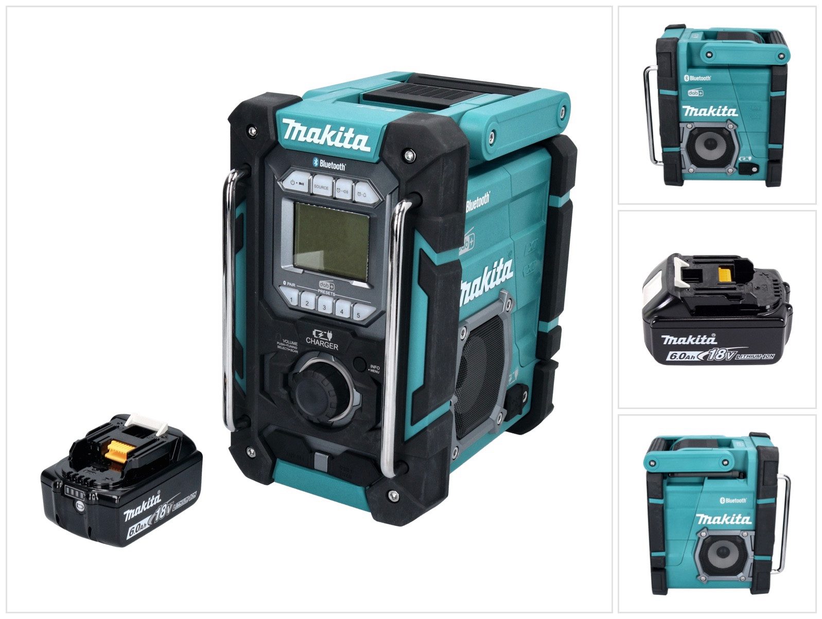 Makita DMR 301 G1 Akku Baustellenradio 12 V max. - 18 V DAB / DAB+ / Bluetoo Baustellenradio
