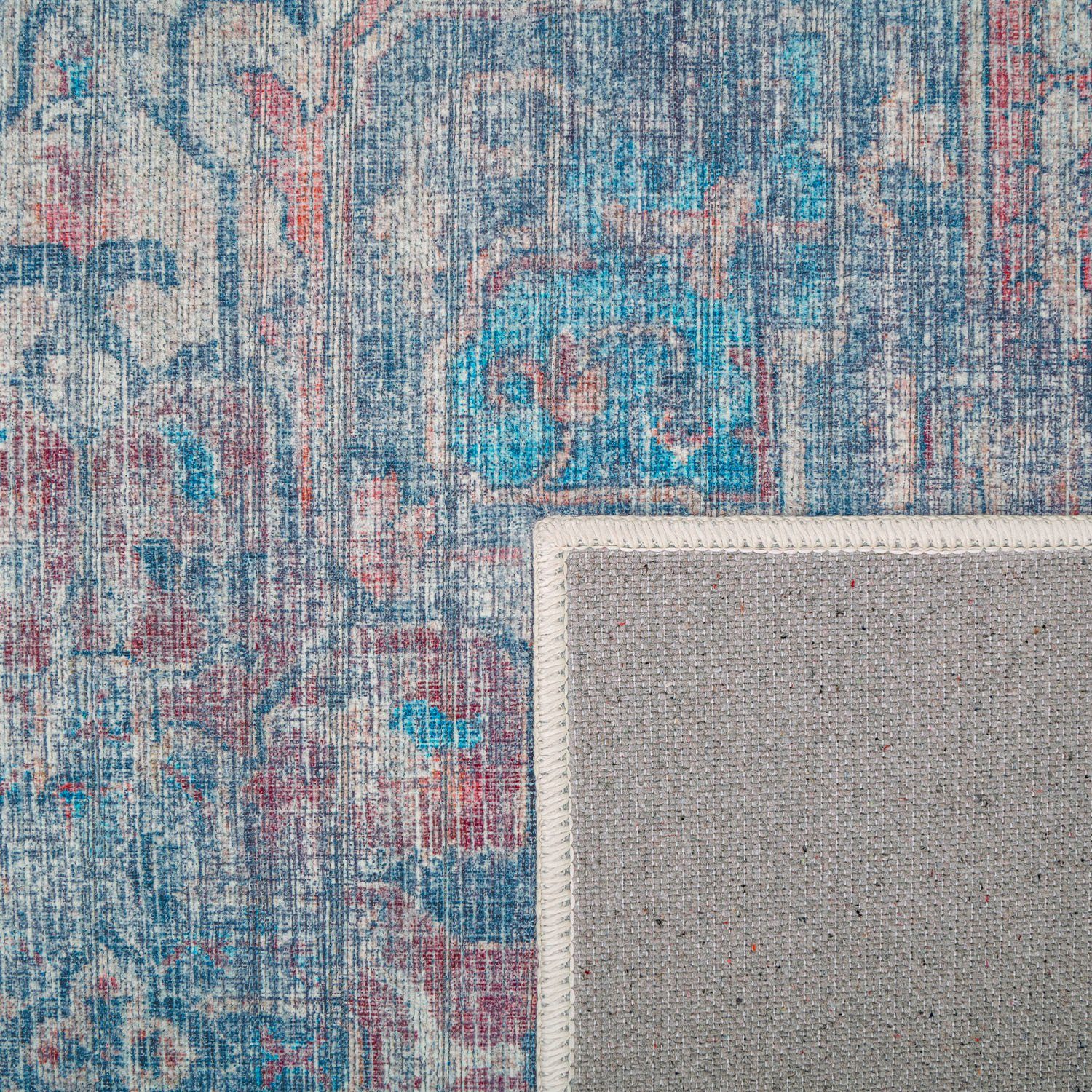 Teppich Lyon 332, mehrfarbig rechteckig, Kurzflor, mm, 4 Design, Orient-Optik, Vintage Höhe: Home, Paco waschbar