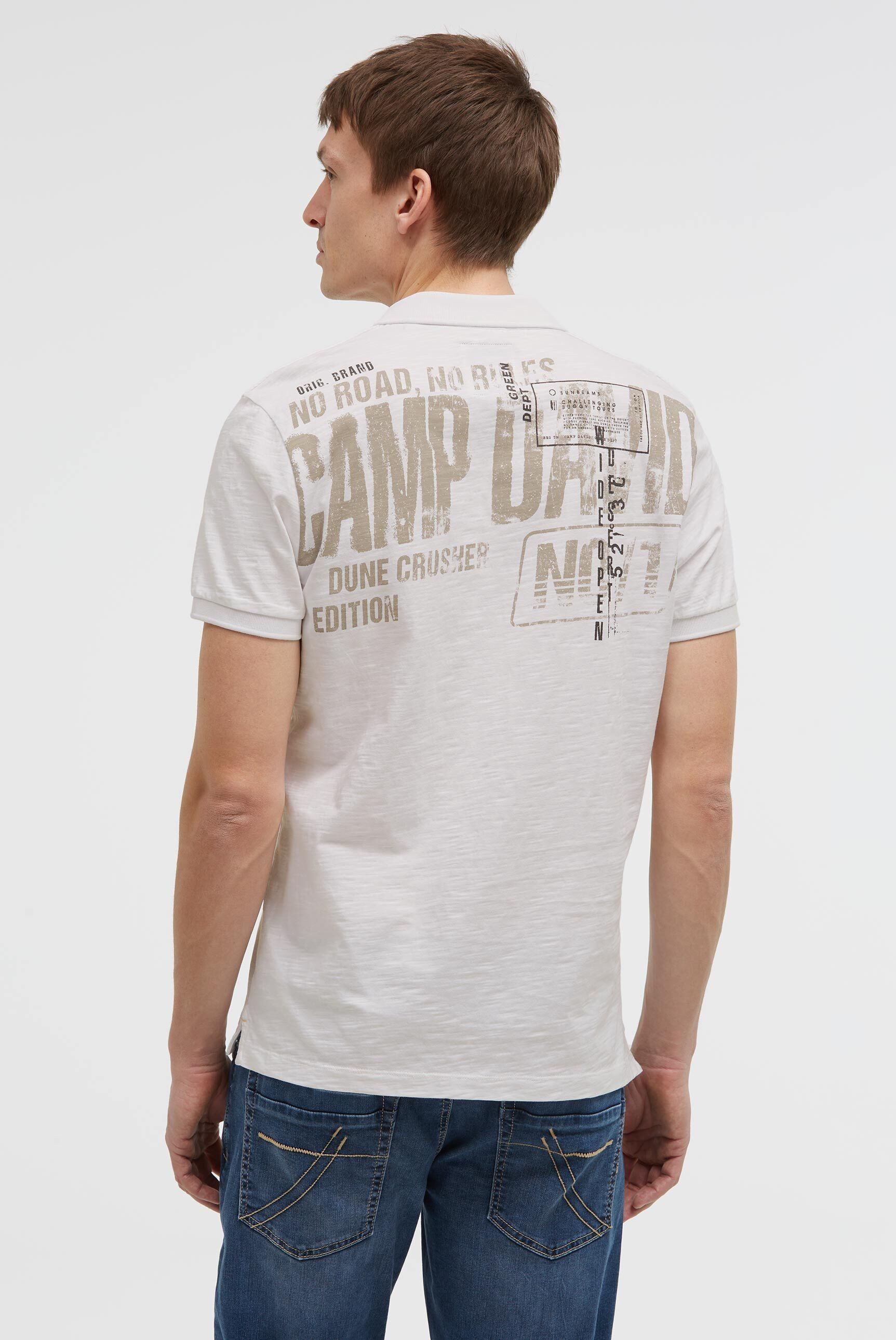 CAMP DAVID Poloshirt mit Seitenschlitze