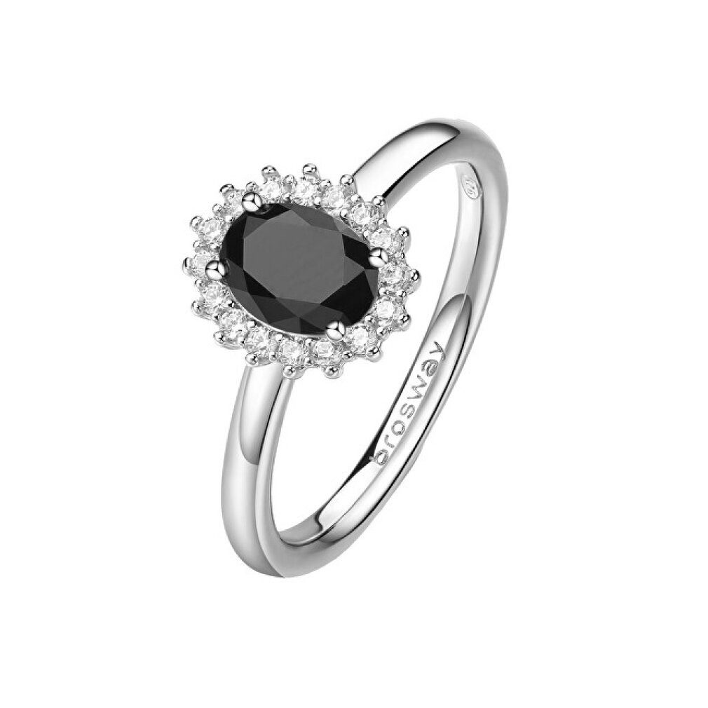 Brosway Fingerring Eleganter Silberring Fancy Mystery Black FMB75 - Kreislauf: 54 mm