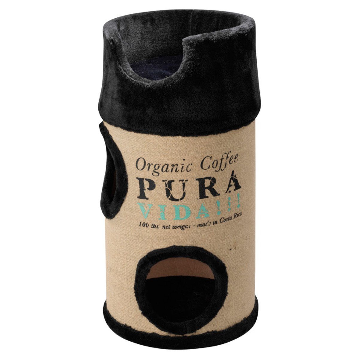 D&D Kratztonne Katzen Tower Home Collection Pura Vida Catdome schwarz