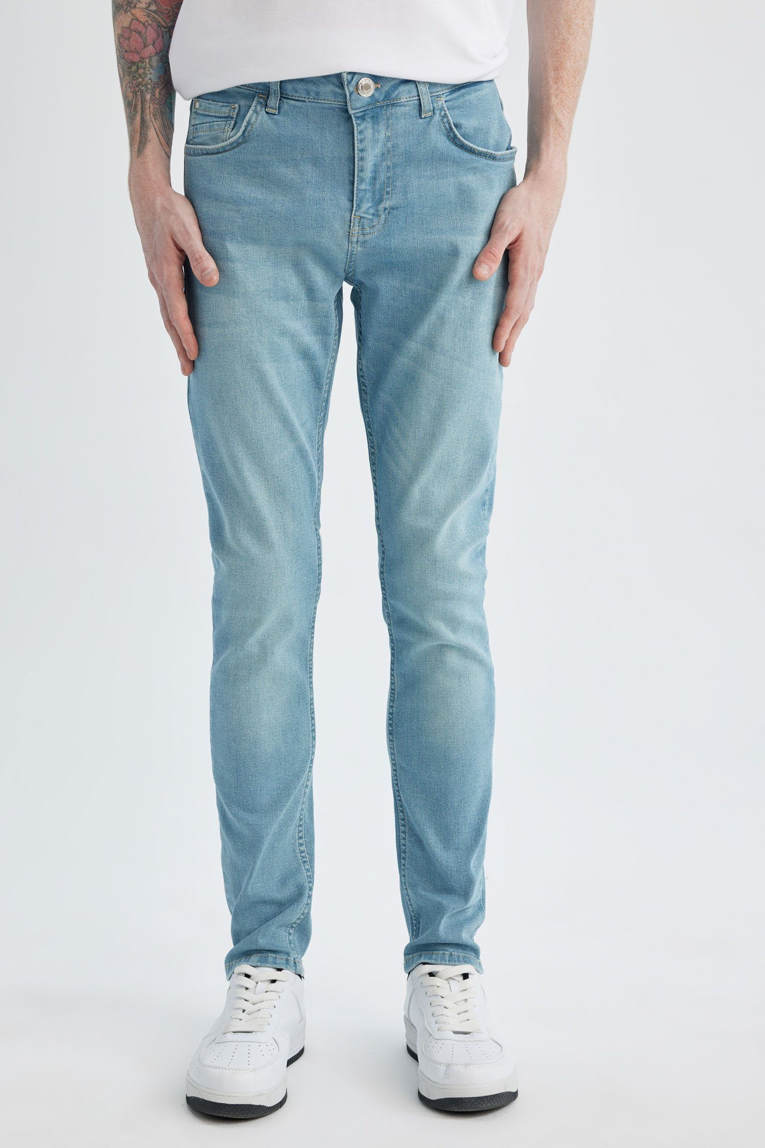 DeFacto Skinny-fit-Jeans Herren Skinny-fit-Jeans CARLO - SKINNY FIT DENIM