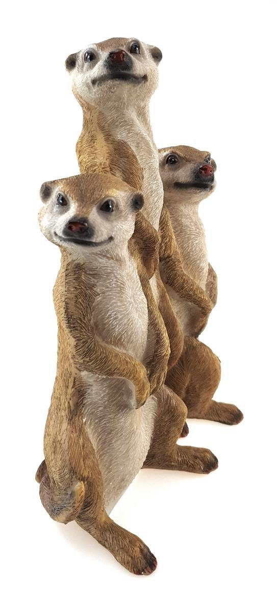 Bambelaa! Gartenfigur Erdmännchen Familie Gartendeko Figuren für Garten Gartenfiguren Groß – Bild 4 von 5