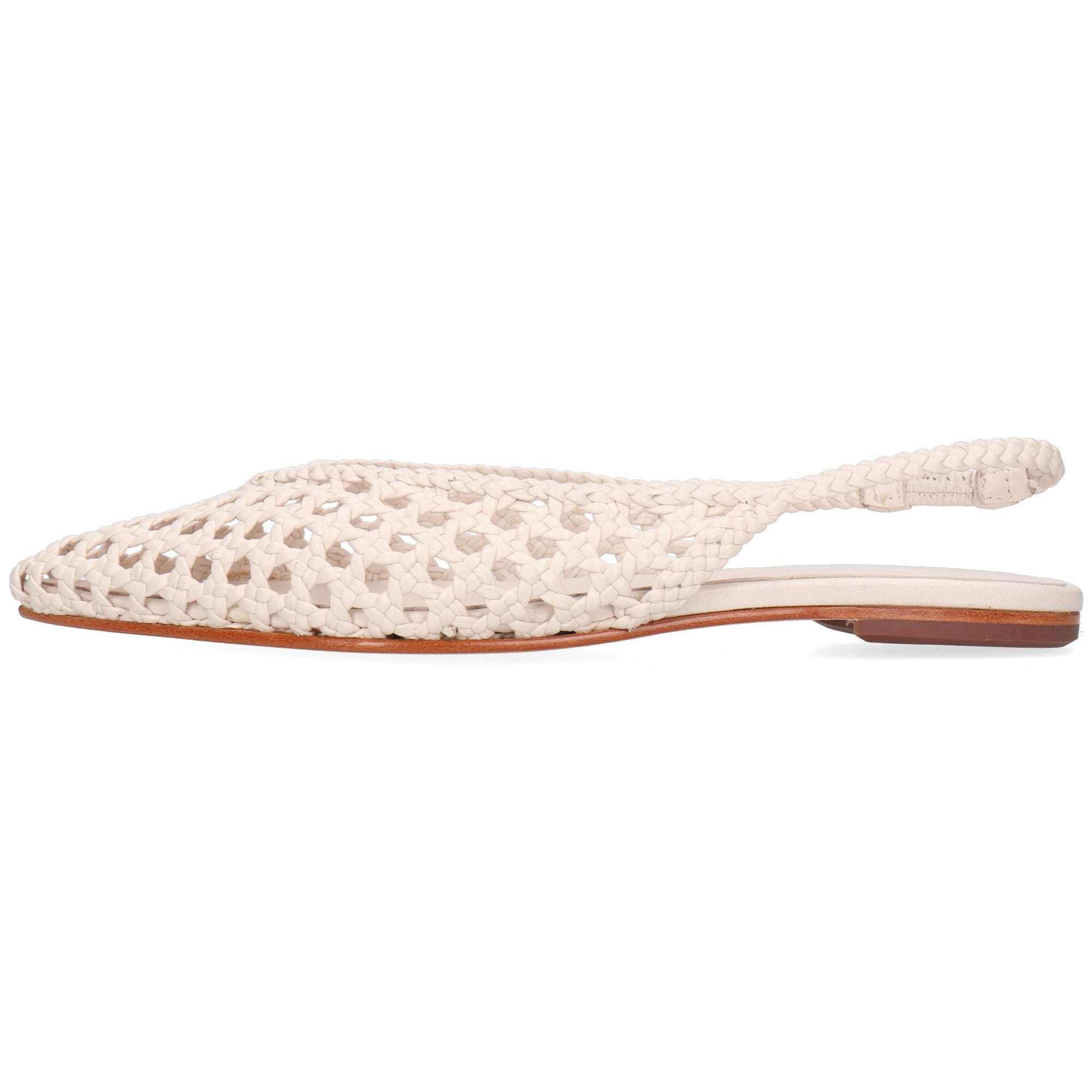 Melvin & Hamilton Fiora 4 Leder-Ballerinas für Damen Ballerina Flache Absätze, Echtes Leder, Von Hand geflochten