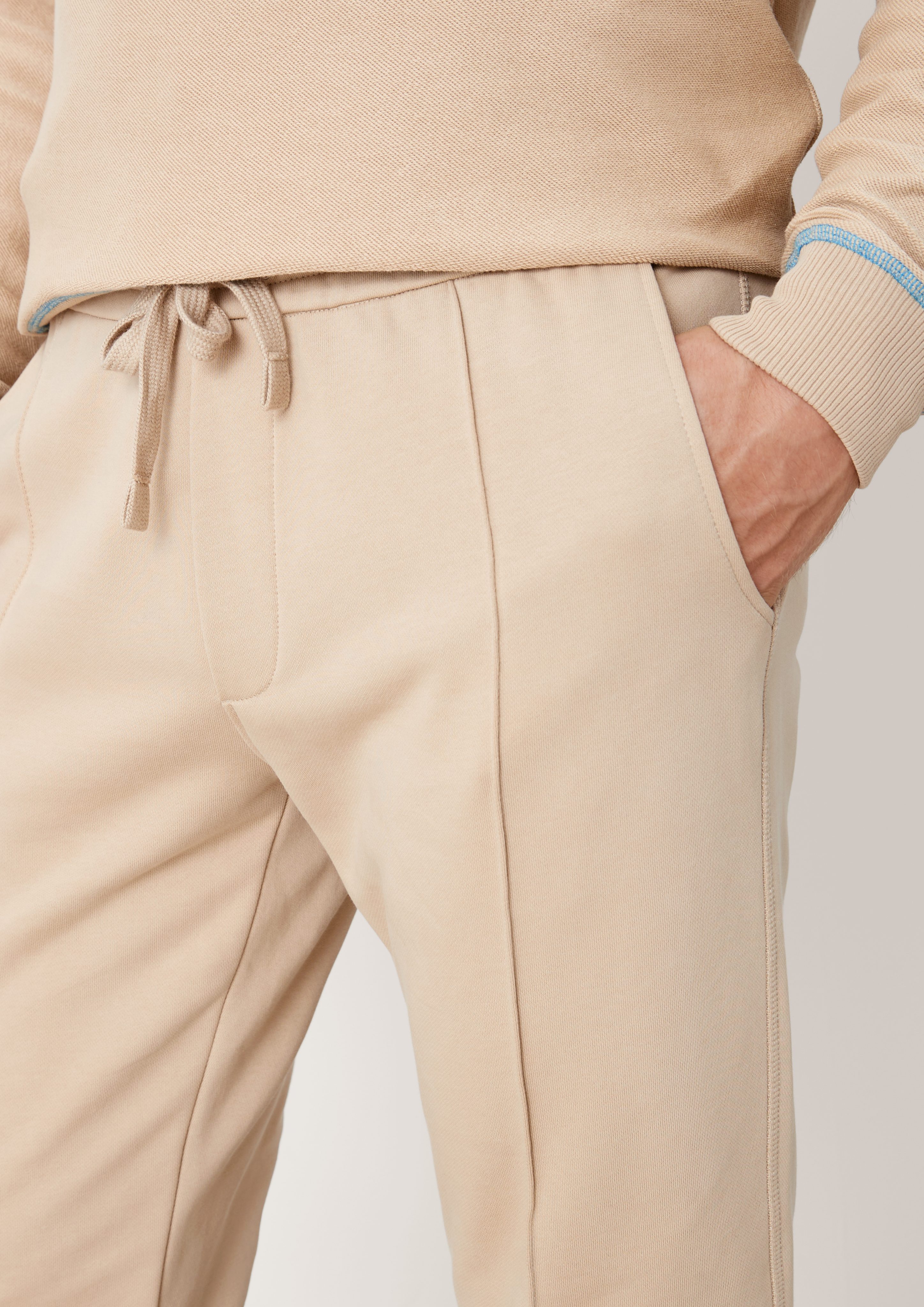 Sweathose s.Oliver Biesen beige Stoffhose Relaxed: