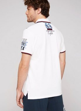 CAMP DAVID Poloshirt mit Logoprägung