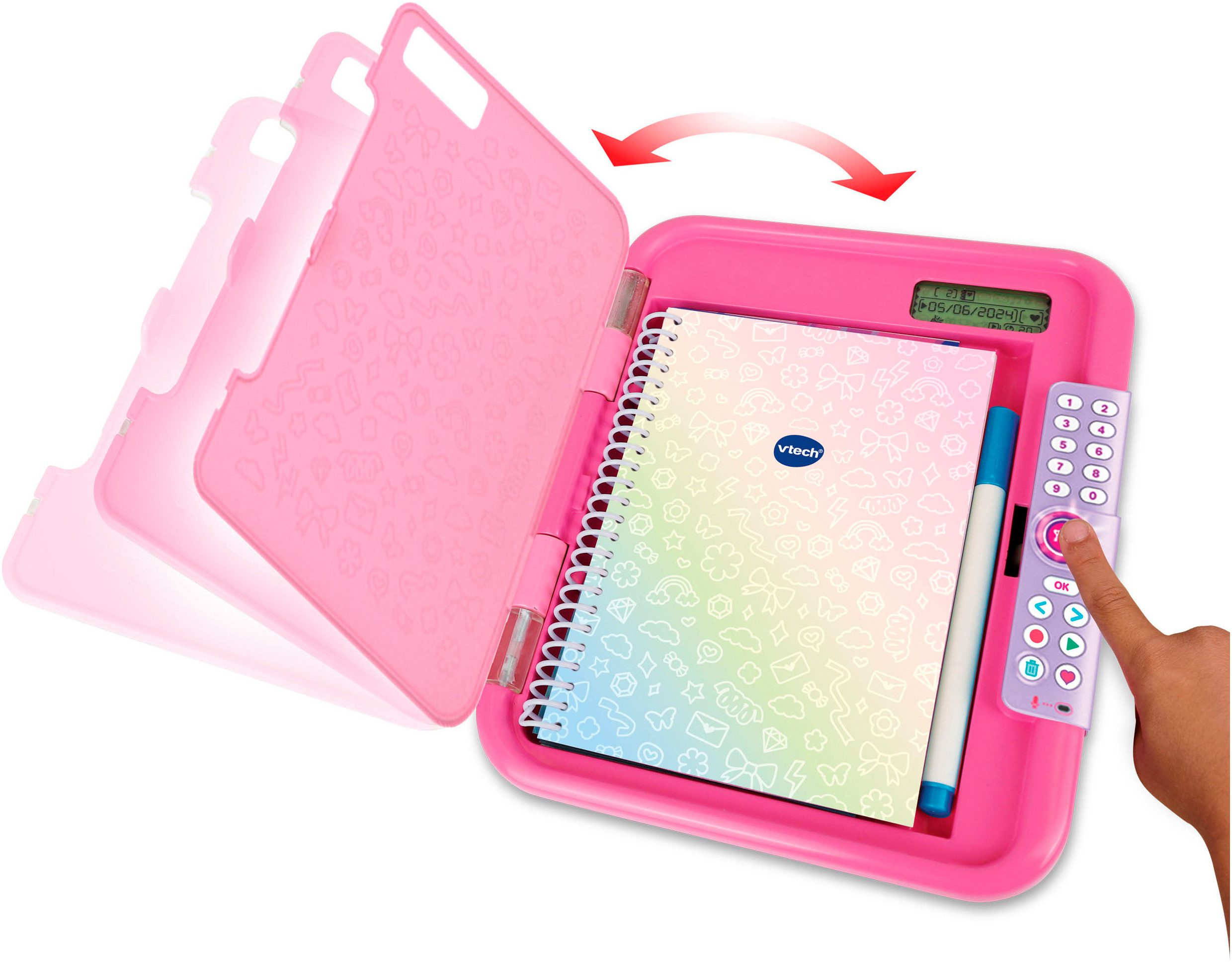 Vtech® Elektronisches Tagebuch Kiditronics, KidiSecrets Magic Voice 365, mit Speicherplatz für 365 Sprachaufnahmen