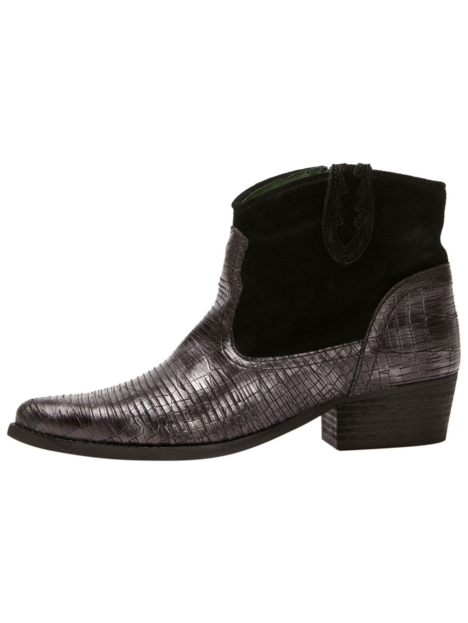 Felmini Stiefelette Leder Cowboy Stiefelette günstig online kaufen