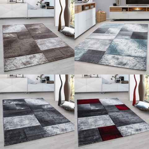 Teppich, Homtex, 80 x 150 cm, Kurzflor Teppich 13 mm, Moderner Designer Konturenschnitt 3D Teppich