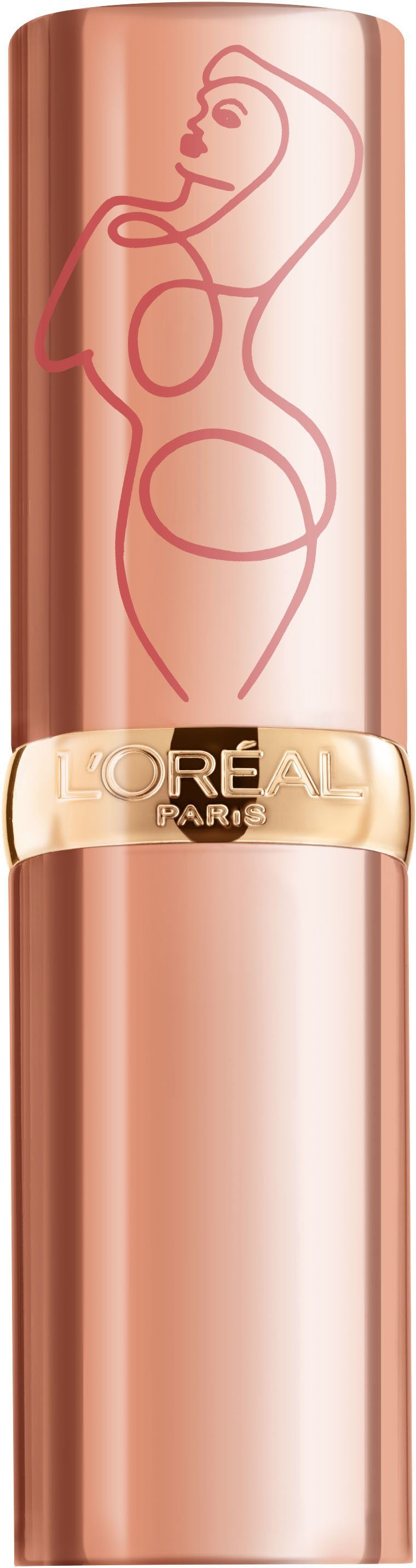 L'ORÉAL PARIS Lippenstift COLOR RICHE LES NUS, mit Ölen und Pigmenten, für strahlende Lippen