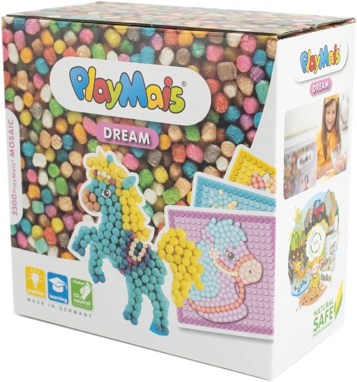 PlayMais Kreativset Playmais MOSAIC Dream Pony Kreativ-Set 2.300 Stück & 6 Klebebilder 5+