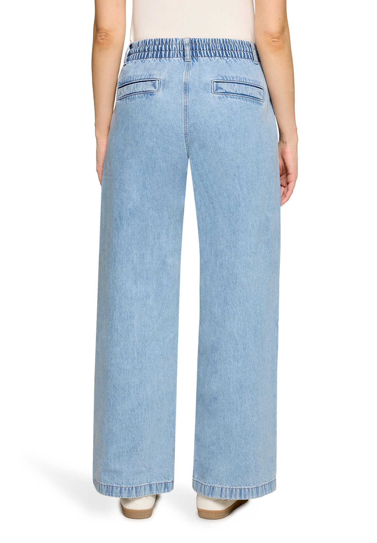 Cartoon Slim-fit-Jeans Damen mit weitem Bein