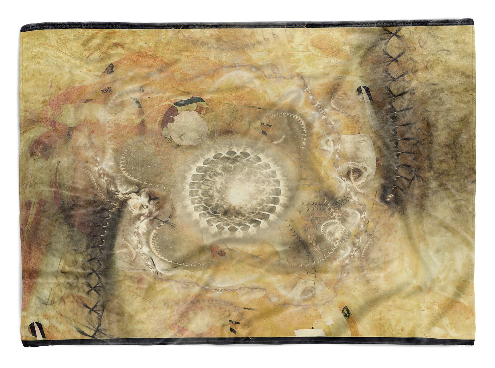 Sinus Art Handtücher Enigma Handtuch Strandhandtuch Saunatuch Kuscheldecke mit abstrakten Motiv, Baumwolle-Polyester-Mix (1-St), Handtuch