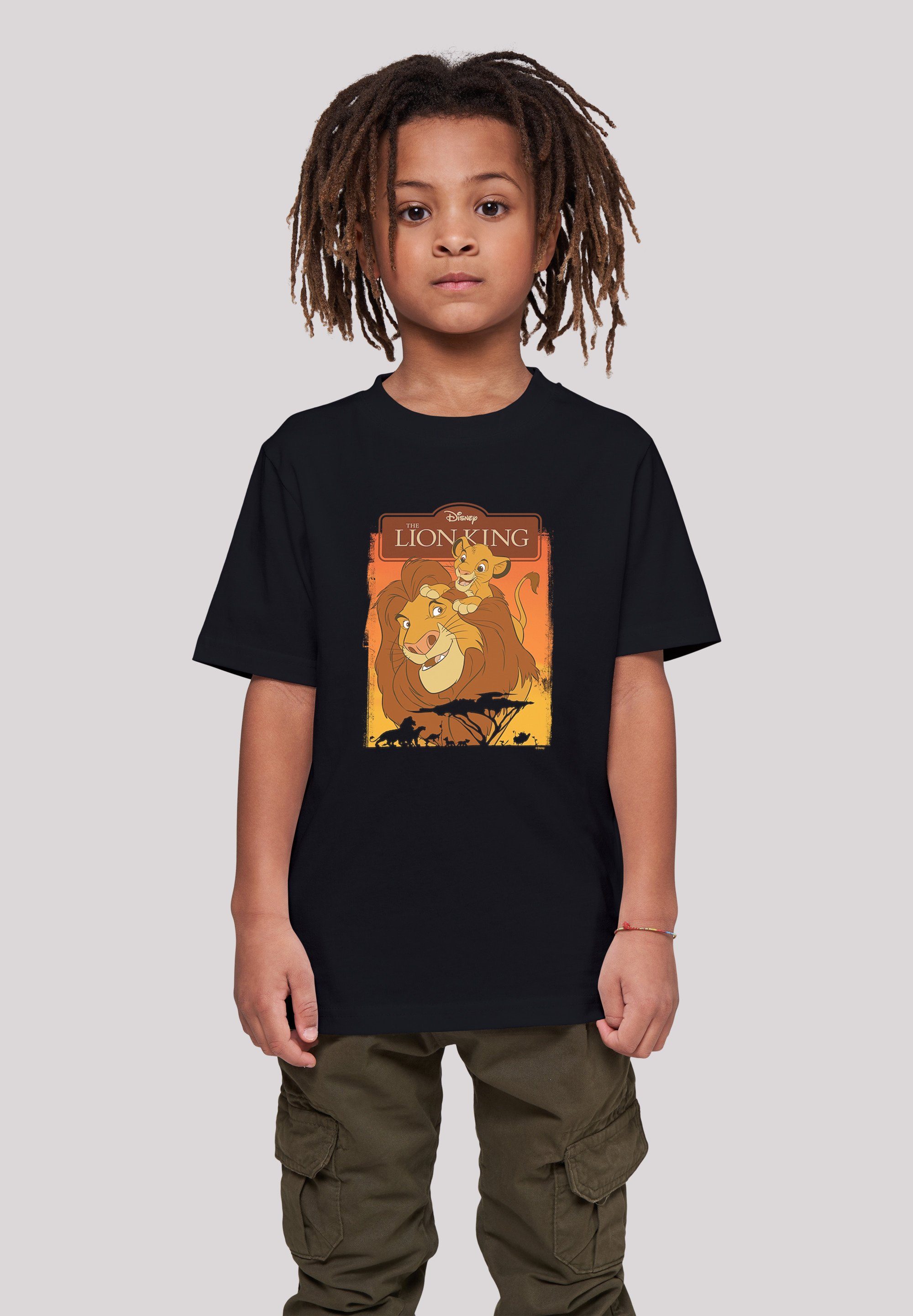 F4NT4STIC T-Shirt Disney König der Löwen Simba und Mufasa Unisex Kinder,Premium Merch,Jungen,Mädchen,Bedruckt