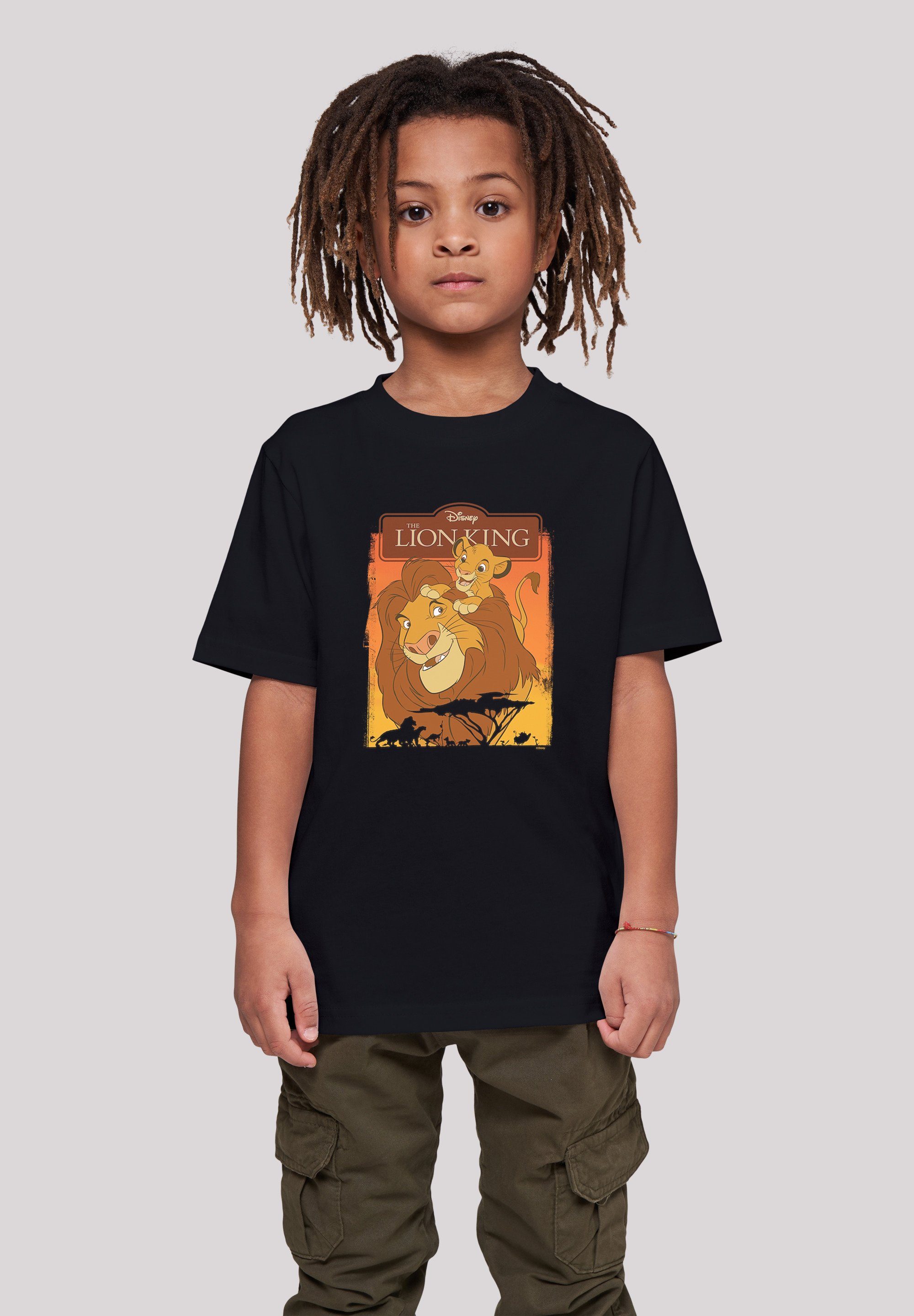 F4NT4STIC T-Shirt Disney König der Löwen Simba und Mufasa Unisex  Kinder,Premium Merch,Jungen,Mädchen,Bedruckt