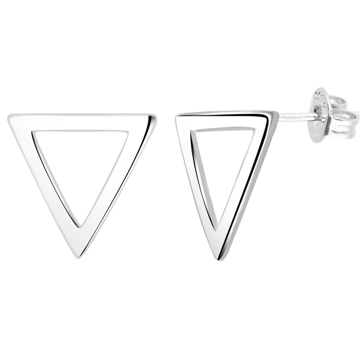 LÖB Paar Ohrstecker Ohrringe Silber Dreieck günstig online kaufen