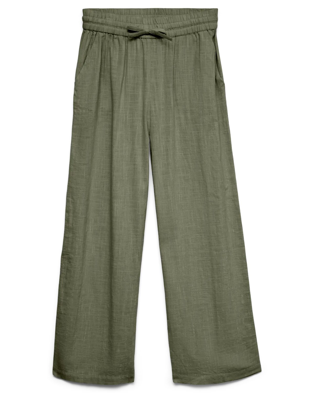 Vero Moda Leinenhose Mid Waist Stoffhose mit weitem Bein günstig online kaufen