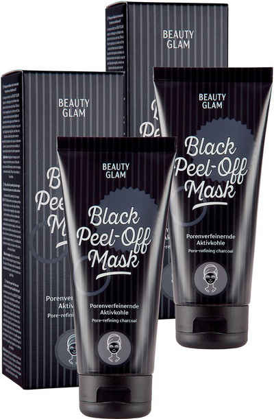 BEAUTY GLAM Gesichtspflege-Set Black Peel Off Mask, 2-tlg.