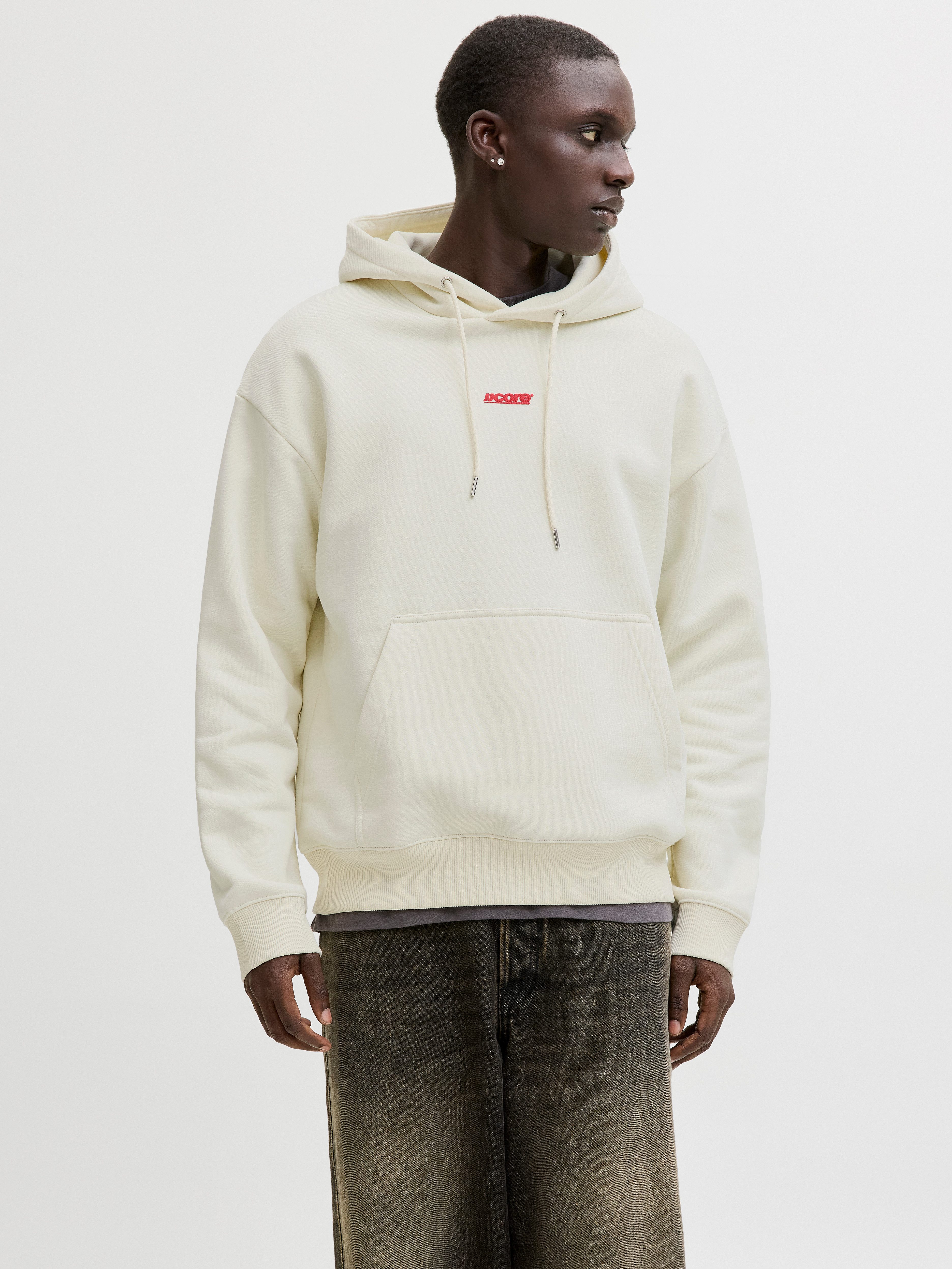 Jack & Jones Kapuzensweatshirt JCOCLUB BACKPRINT SWEAT HOOD mit Print