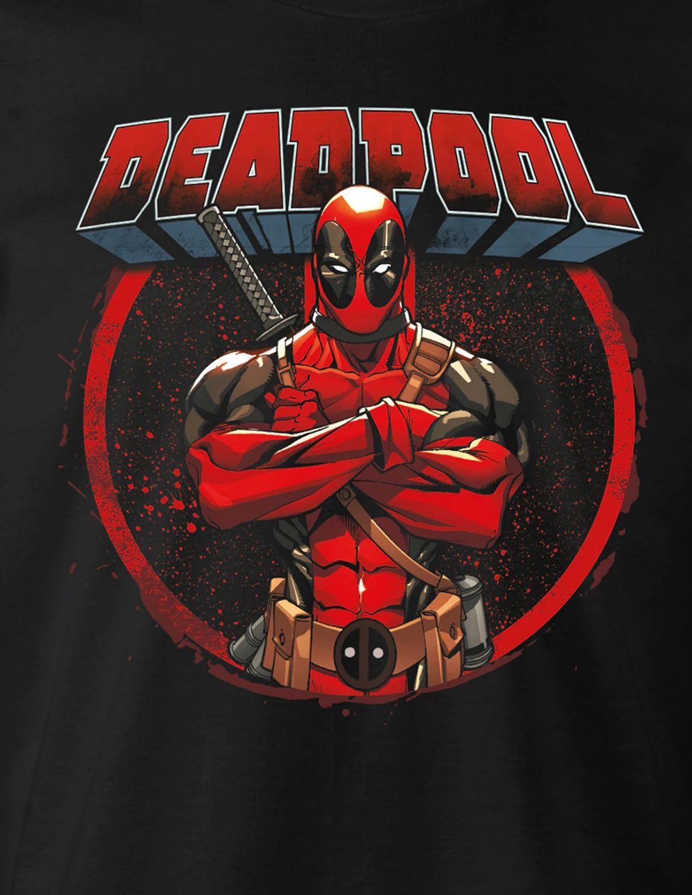 Deadpool T-Shirt Front Pose günstig online kaufen