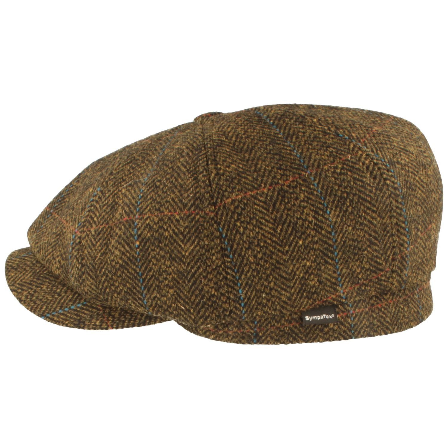 Breiter Schiebermütze 8-tlg Schiebermütze aus Wolle mit Ohrenschutz