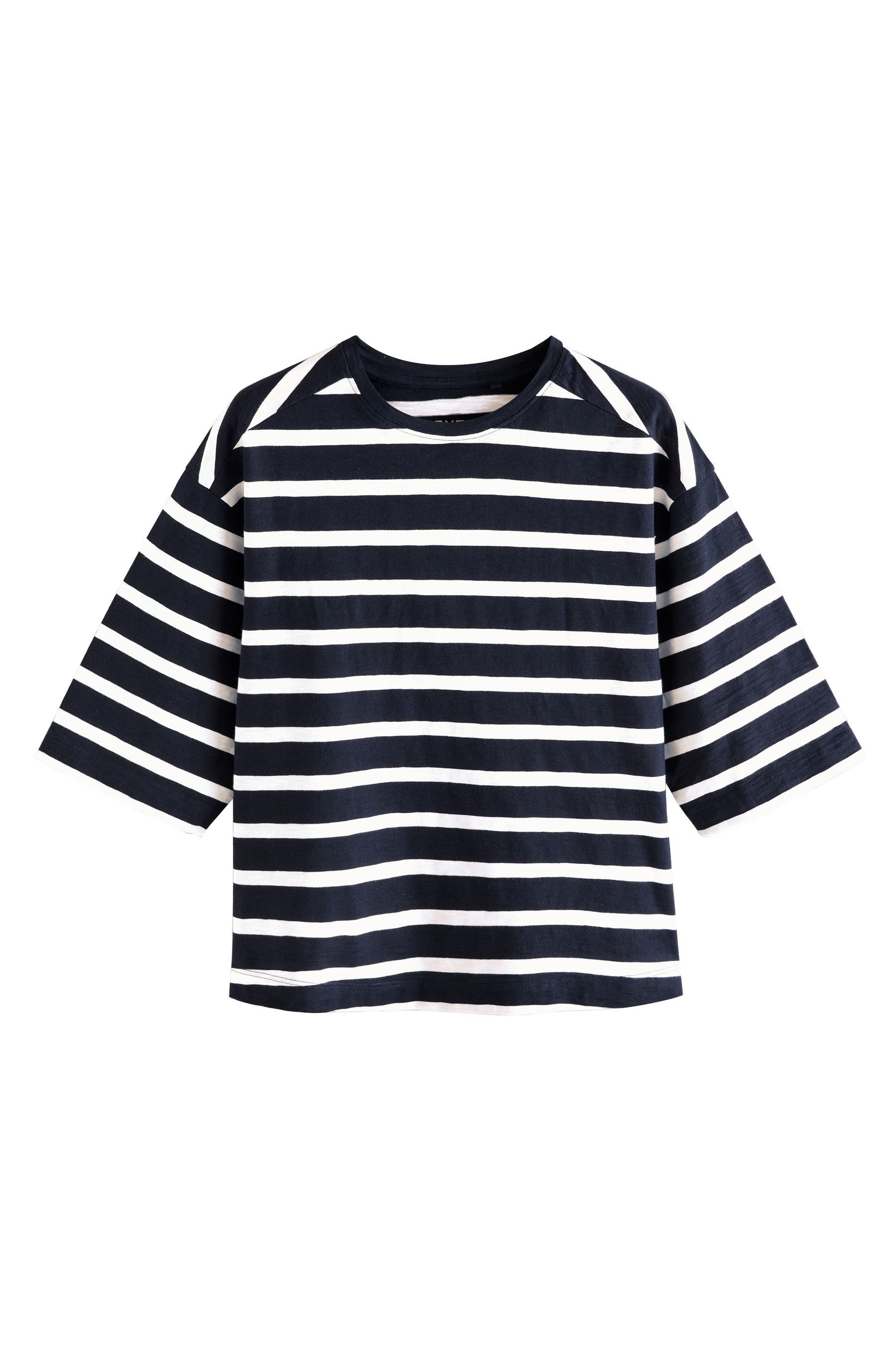 Next T-Shirt T-Shirt mit Rundhalsausschnitt aus Flammengarn (1-tlg) günstig online kaufen