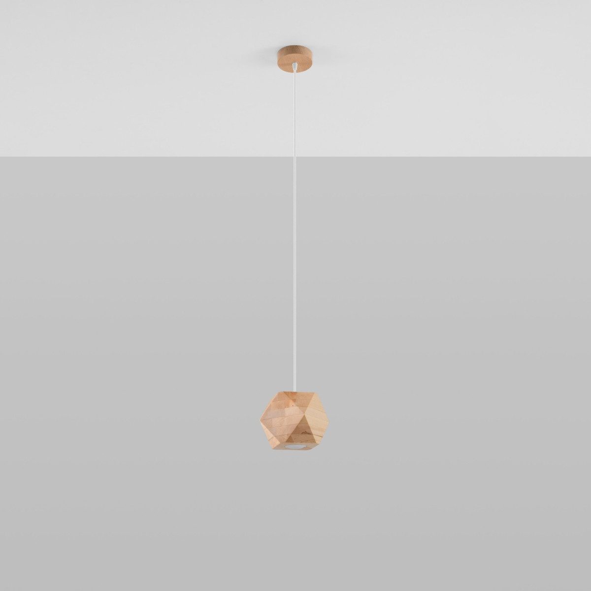 SOLLUX lighting Hängeleuchte Hängeleuchte Woody Naturholz, Nicht enthalten