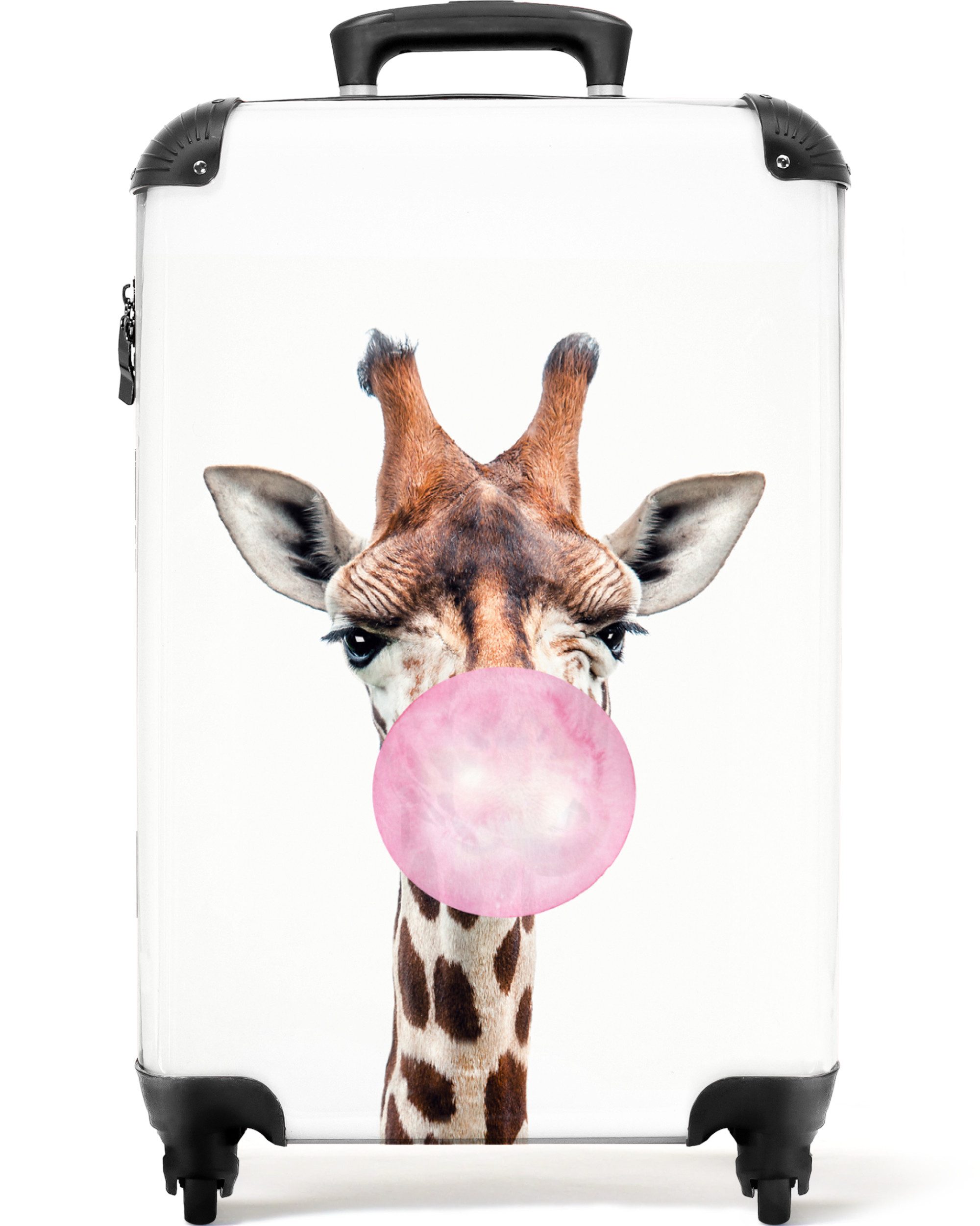 Kinderkoffer Rosa - Kinder - Giraffe - Kaugummi 55x35x20cm