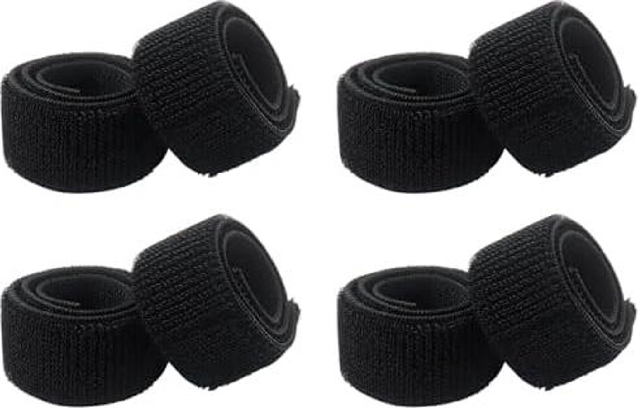 FELIXLEO Fahrradrahmen 4x Hosenschutz Fahrrad Hosenband Elastisch Klettband Hosenklammer
