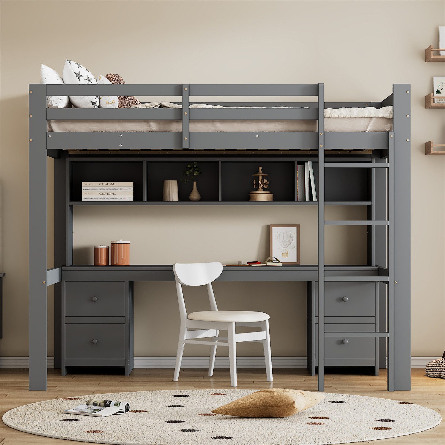 autolock Hochbett 90*200cm Hochbett, Kinderbetten,Bett oben, günstig online kaufen