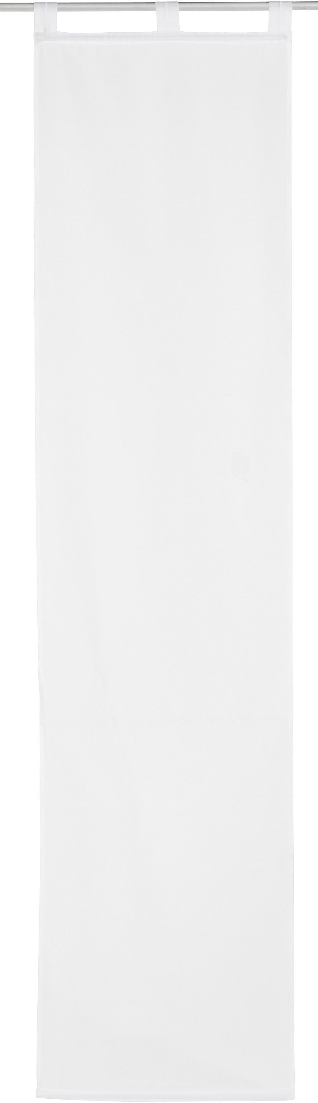 Schiebegardine Xanten, my home, Schlaufen 57 transparent, cm, St), Beschwerungsstangen, Set, weiß (2 inkl. Voile, Flächenvorhang 2-er Breite