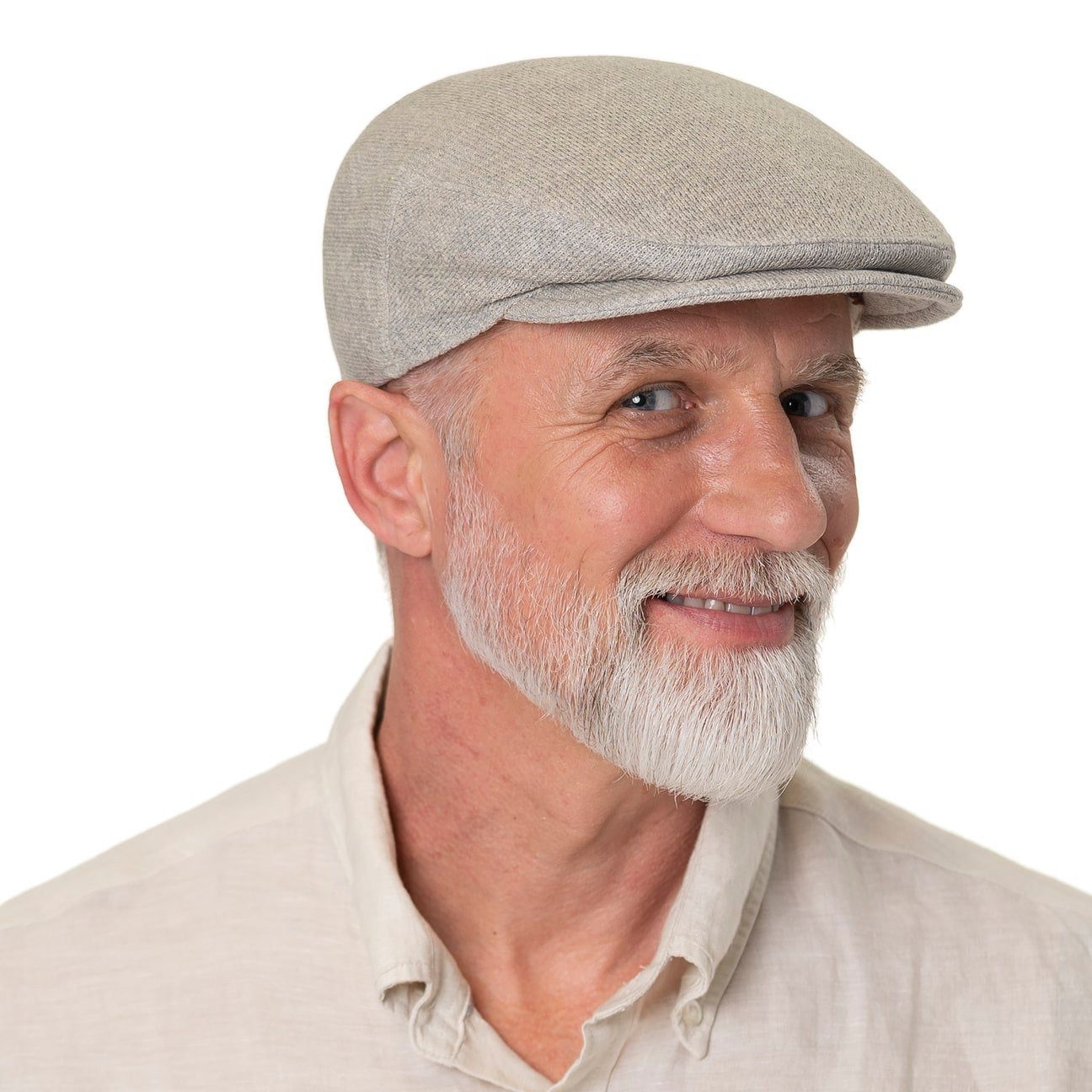 Alfonso D´Este Flat Cap (1-St) Schirmmütze mit Schirm, Made in Italy