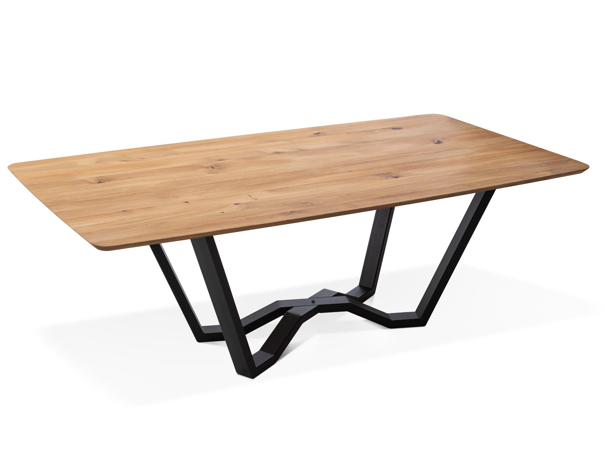 Moebel-Eins Tischgestell, SPINNE, schwarz RAL9005 Material pulverbeschichtet Metall, Tischgestell