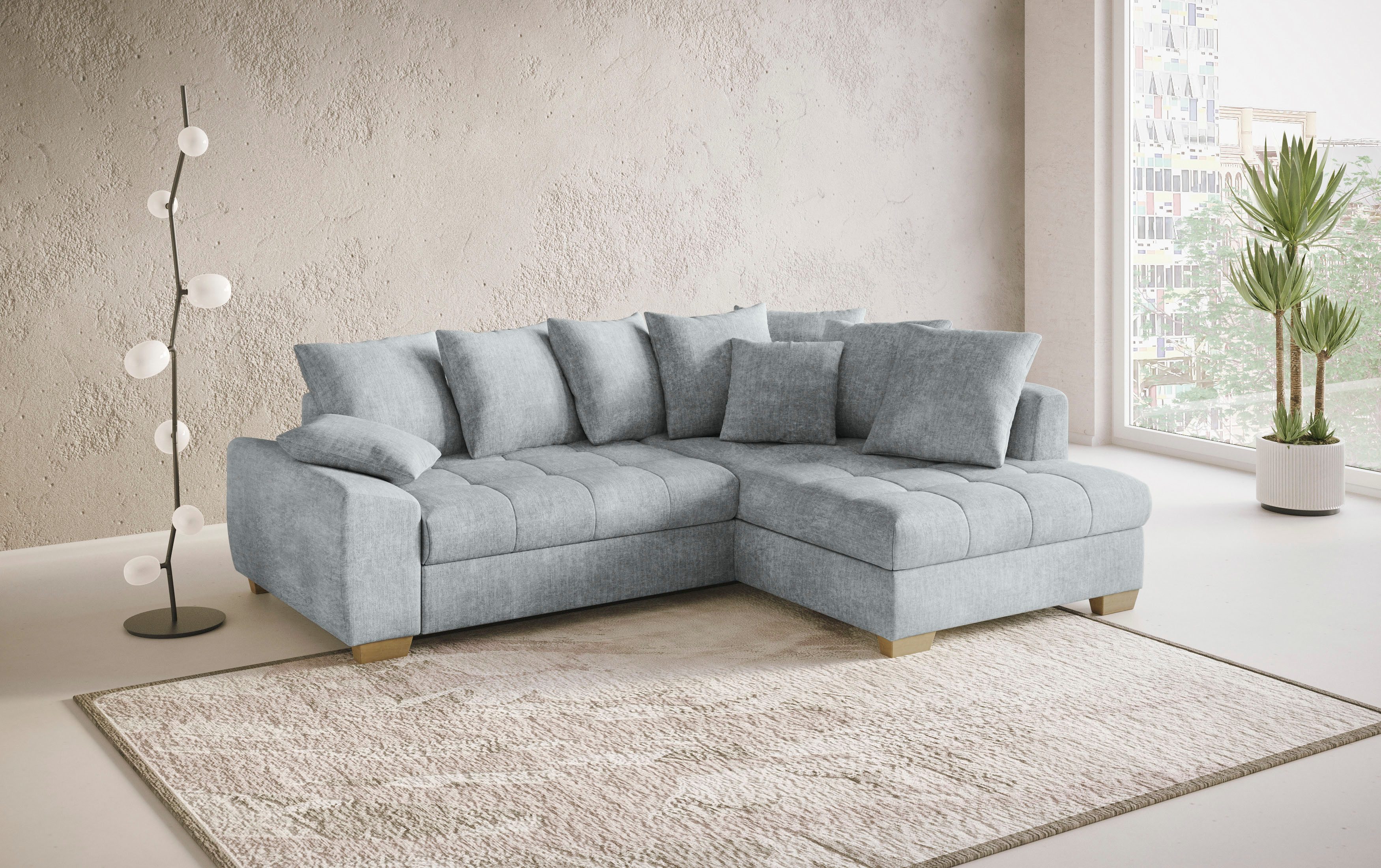 Mr. Couch Ecksofa "Nikita II, L-Form", Wahlweise mit Bettfunktion, Bettkast günstig online kaufen