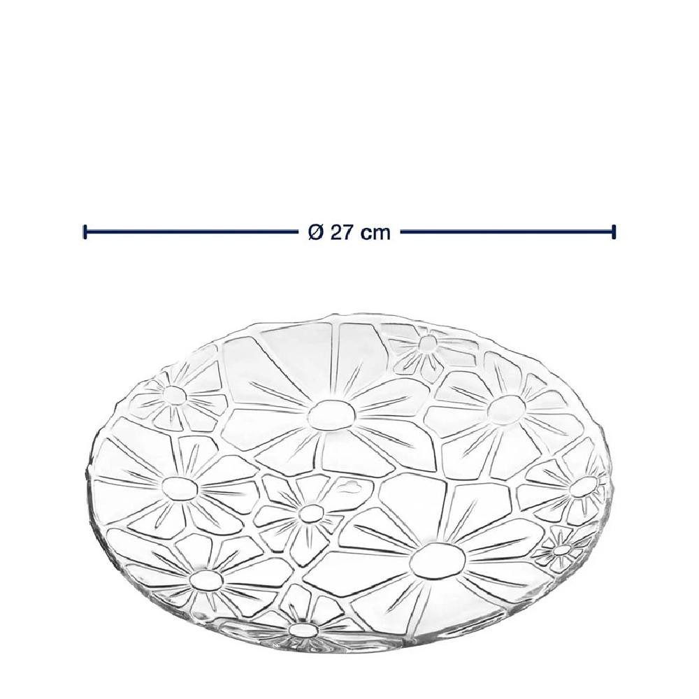 LEONARDO Servierplatte Leonardo Teller Giorno Transparent (27cm)