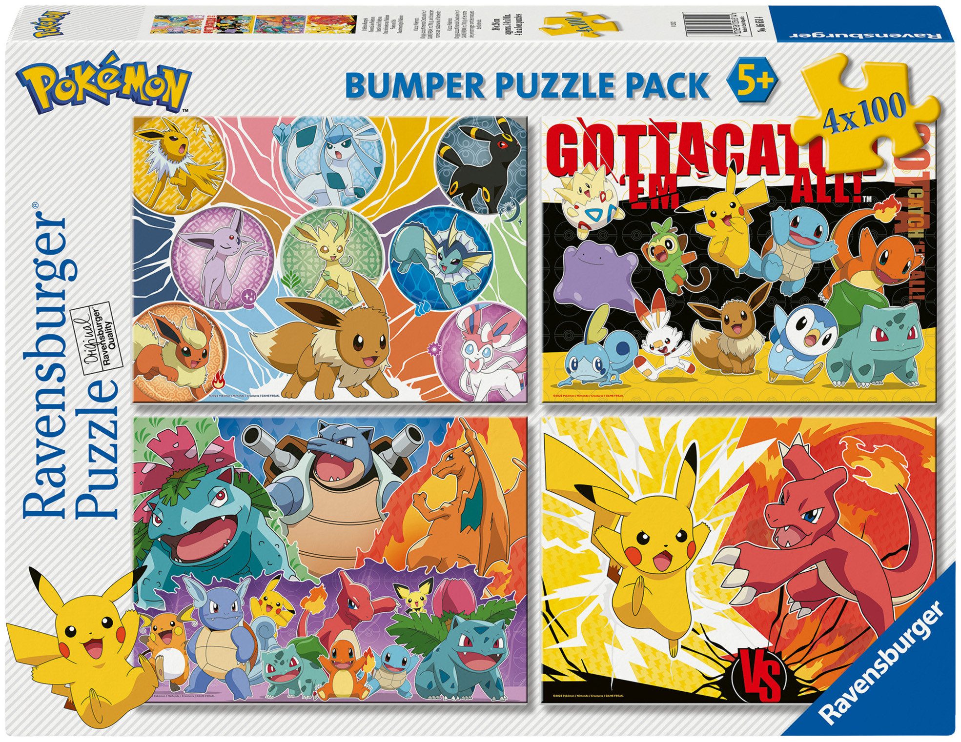 Ravensburger Puzzle Pokémon-Kumpels, 400 Puzzleteile, Made in Europe