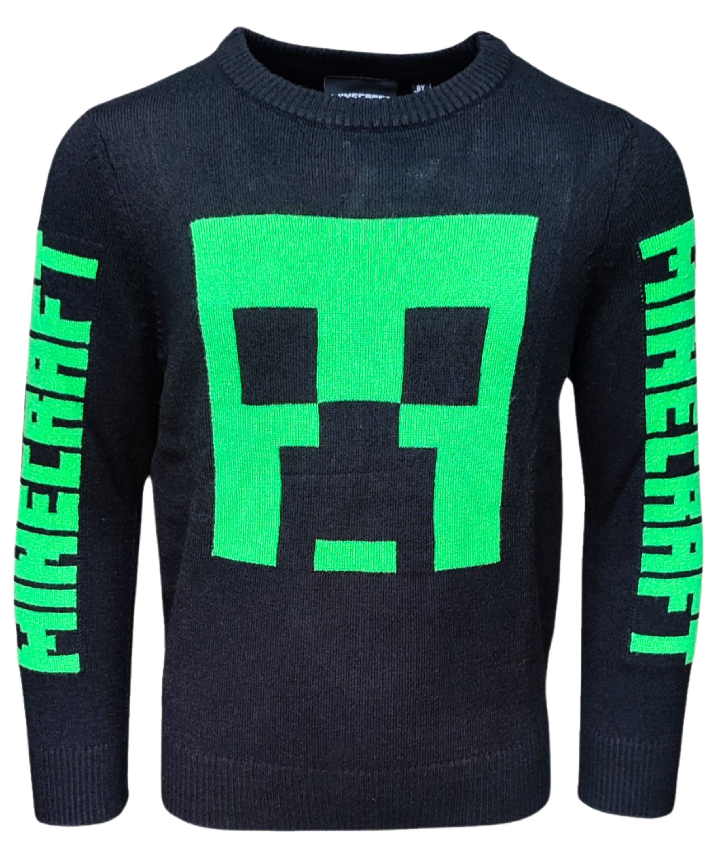 Minecraft Strickpullover Creeper Jungen Pullover Размер 116-152 cm