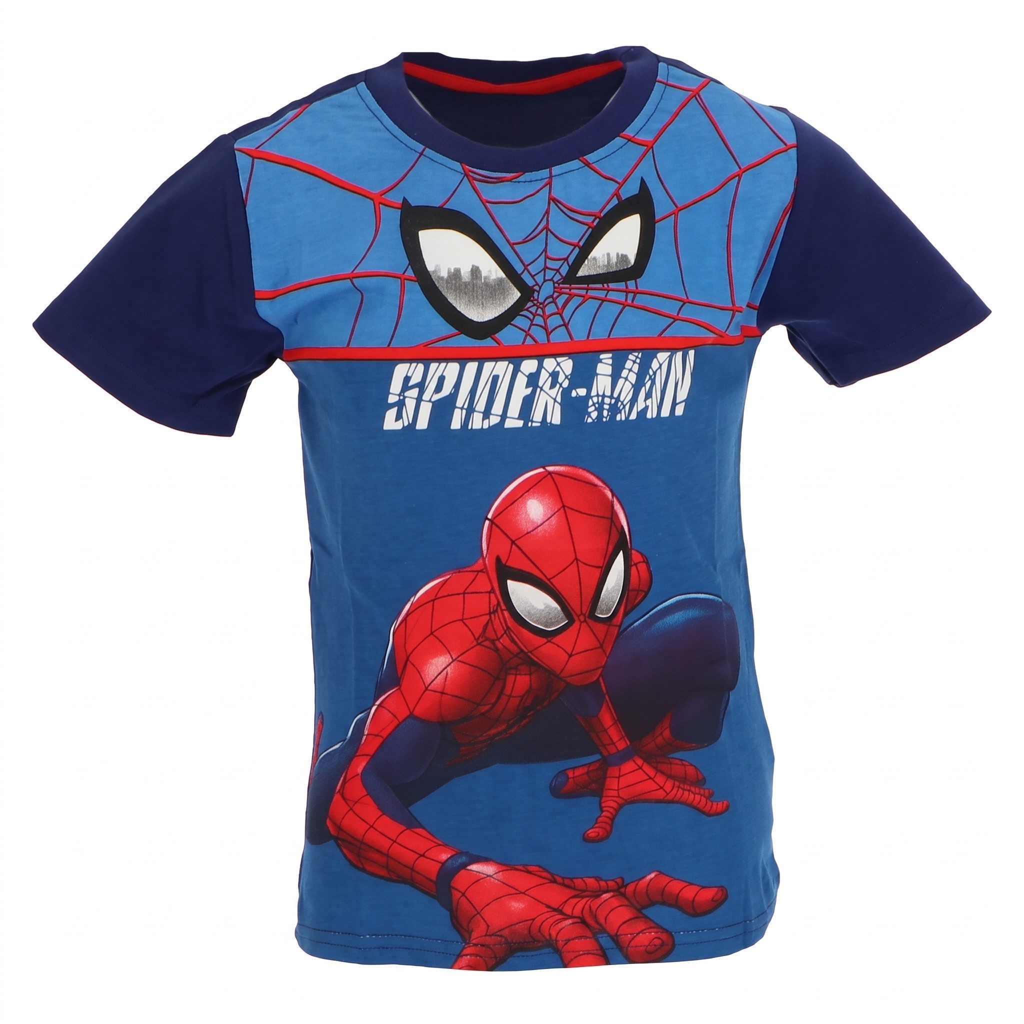 MARVEL Print-Shirt Marvel Spiderman Kinder Jungen T-Shirt Kurzarm Shirt 100% Baumwolle, Gr. 98 bis 128