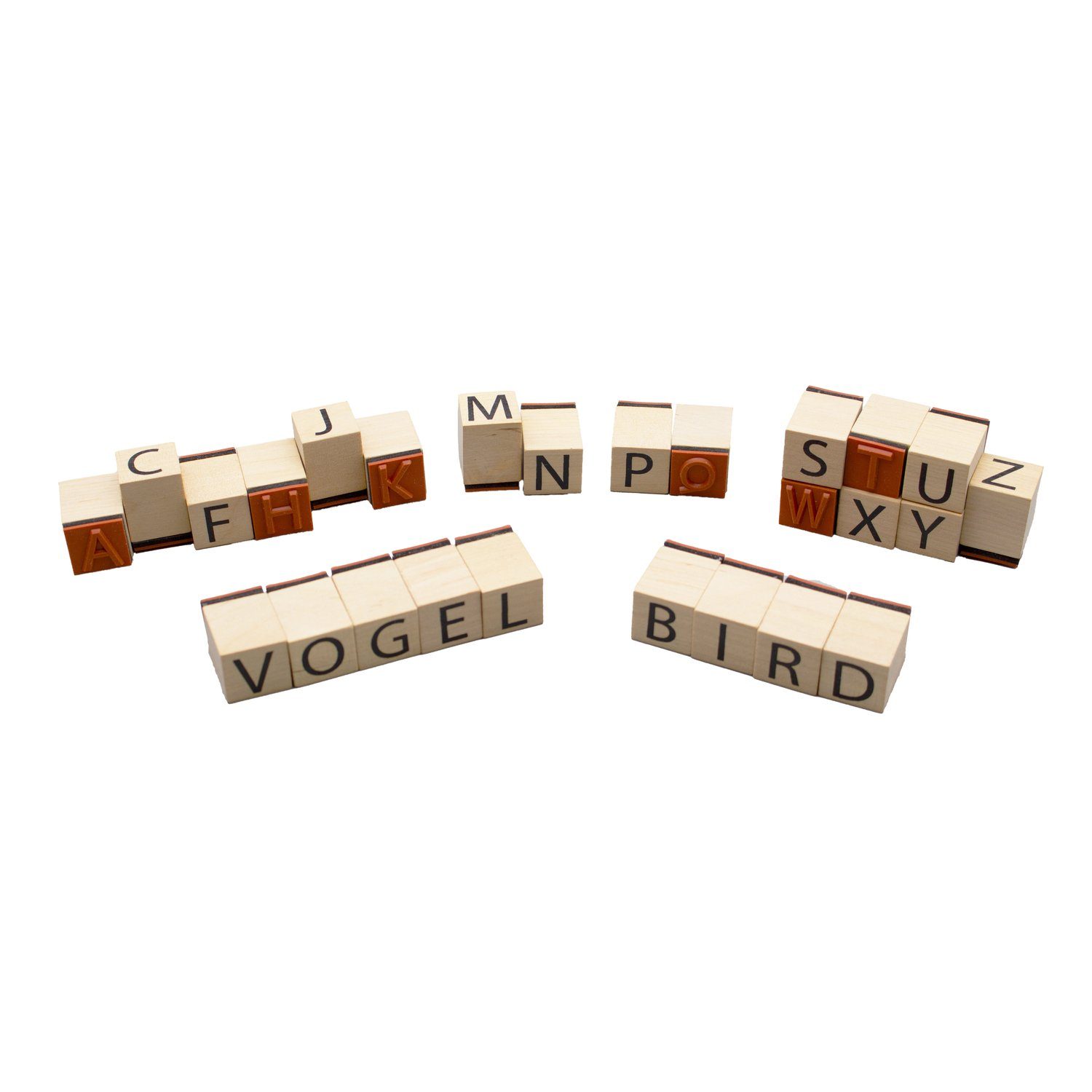 Stempel Alphabet Stempel eckig