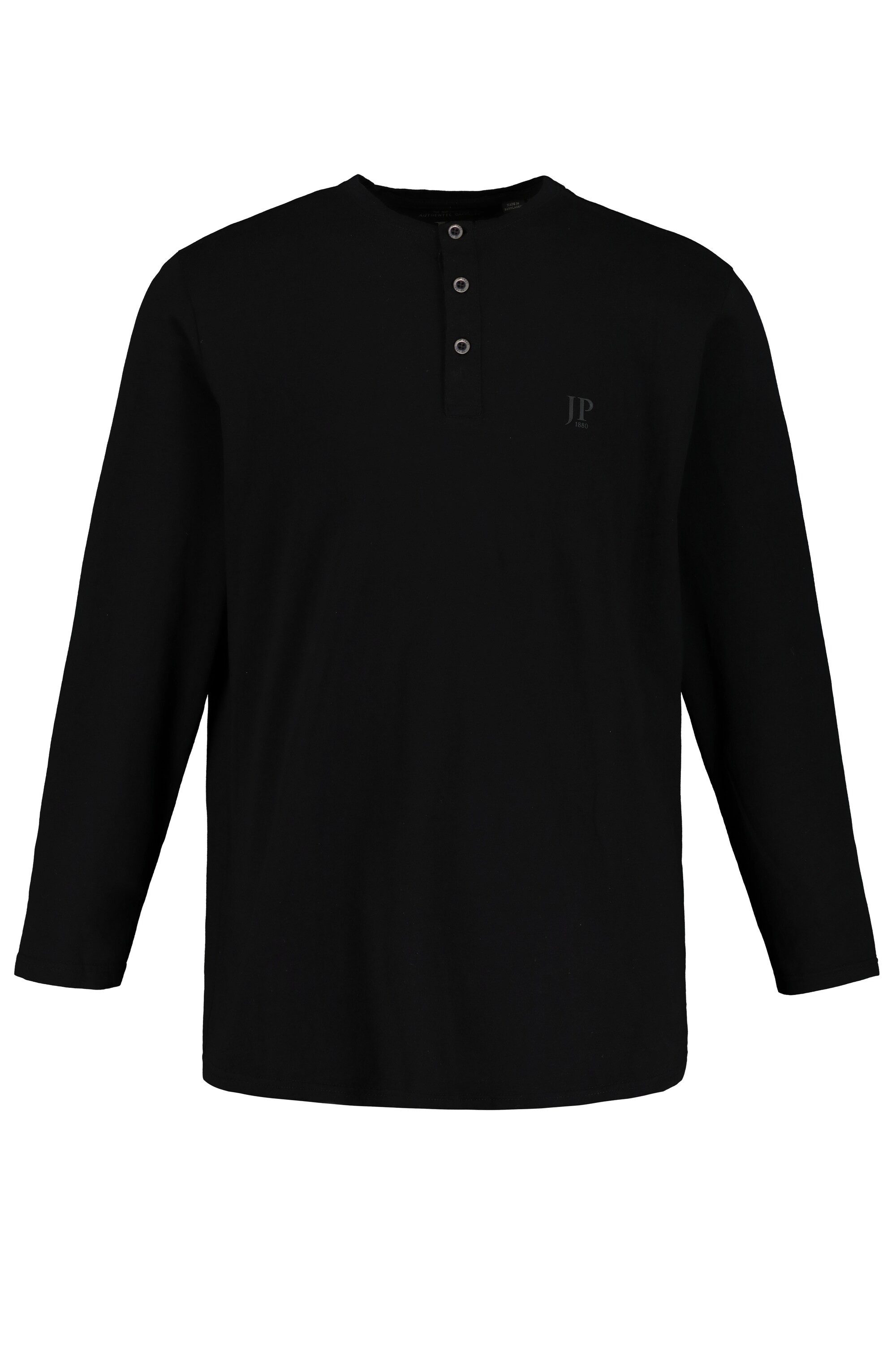 JP1880 T-Shirt bis 8XL Langarm-Shirt Henley Knopfleiste günstig online kaufen